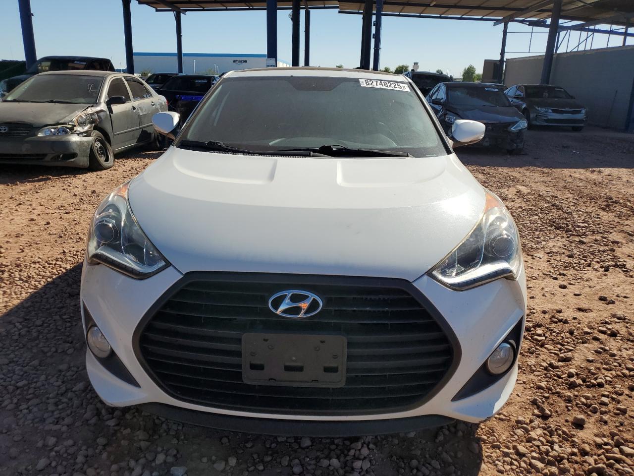 2016 Hyundai Veloster Turbo White vin: KMHTC6AE2GU285641