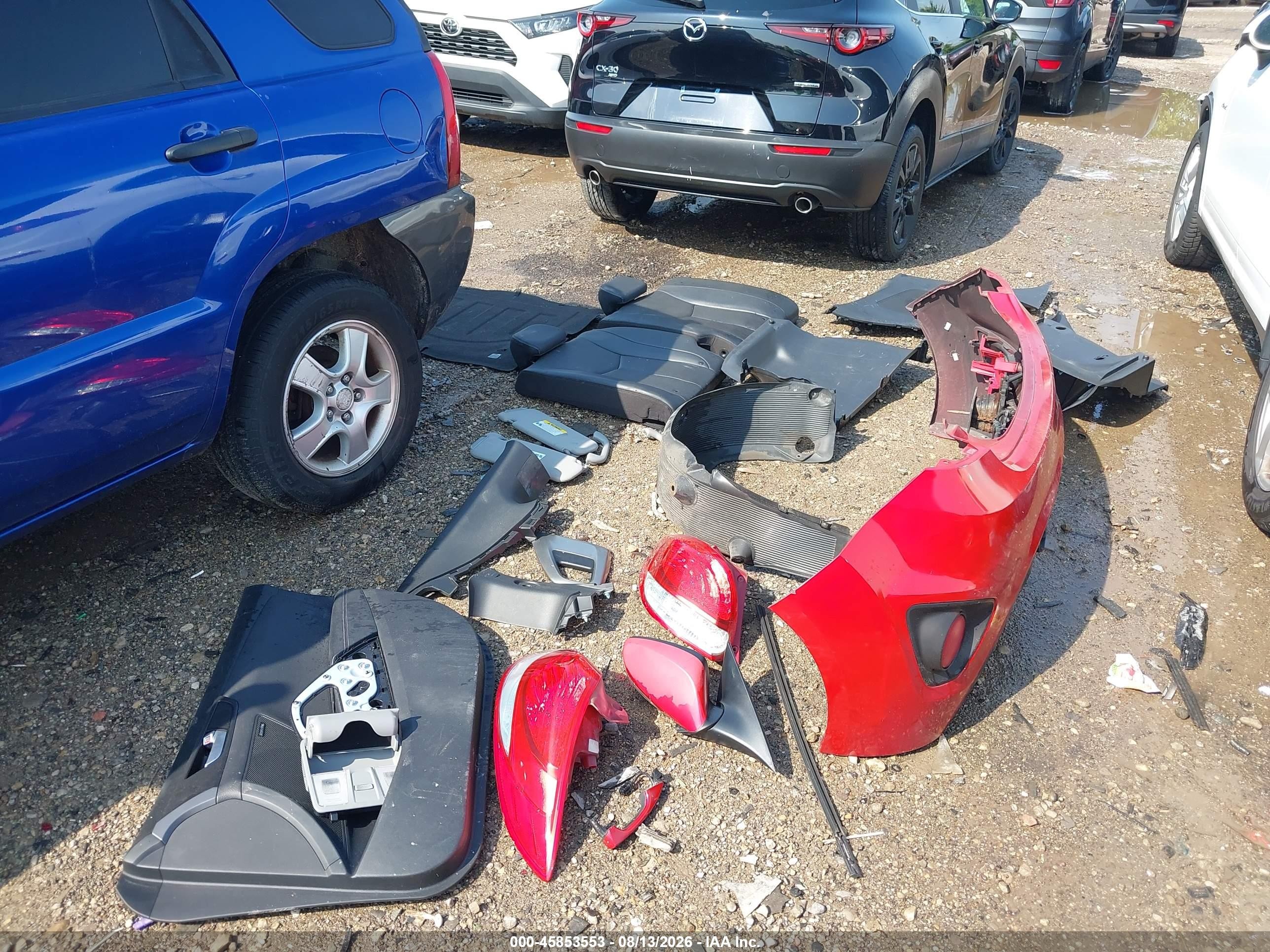 2013 Hyundai Veloster Turbo W/black Red vin: KMHTC6AE3DU140829