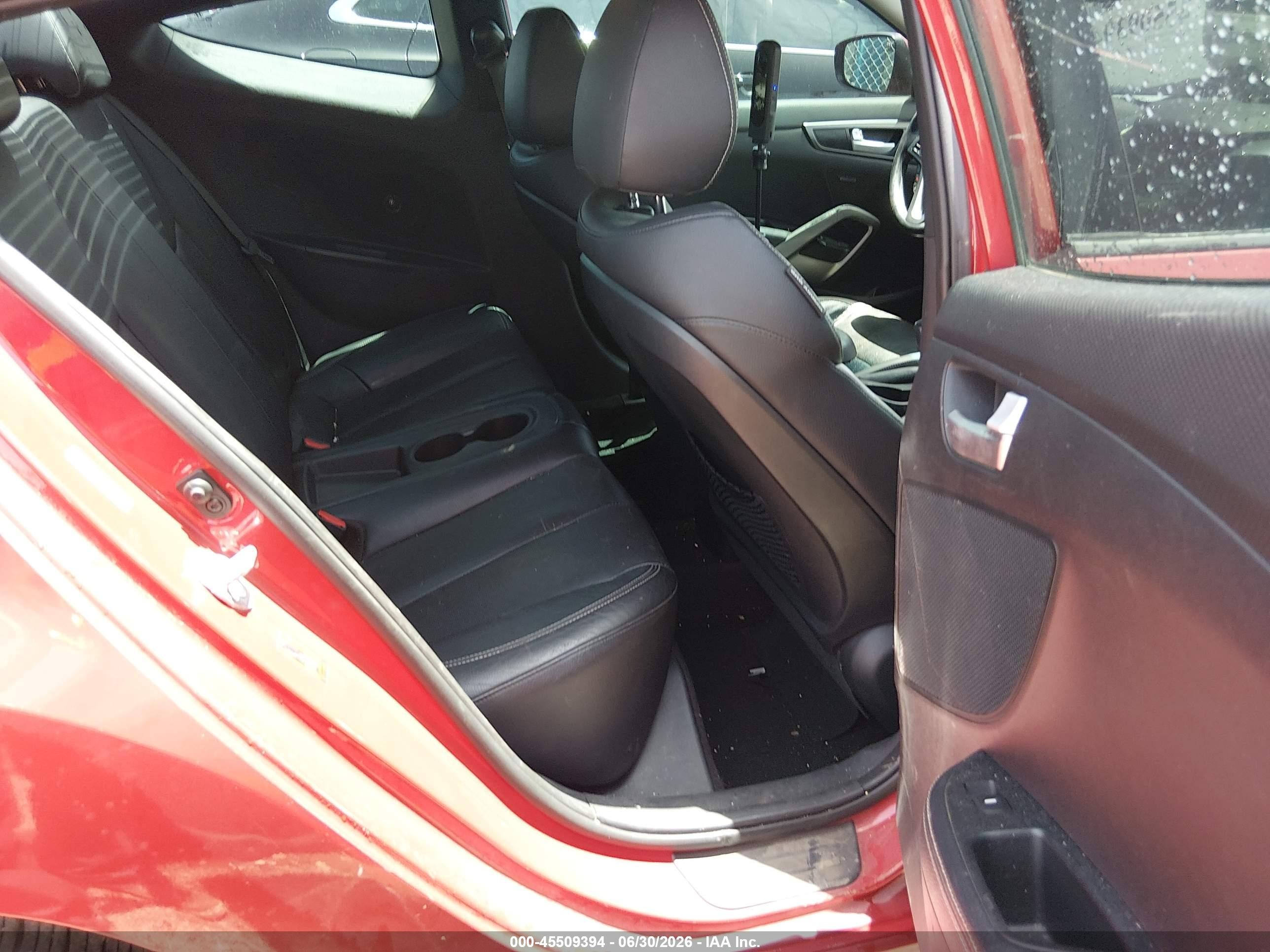 2013 Hyundai Veloster Turbo W/black Красный vin: KMHTC6AE3DU168758