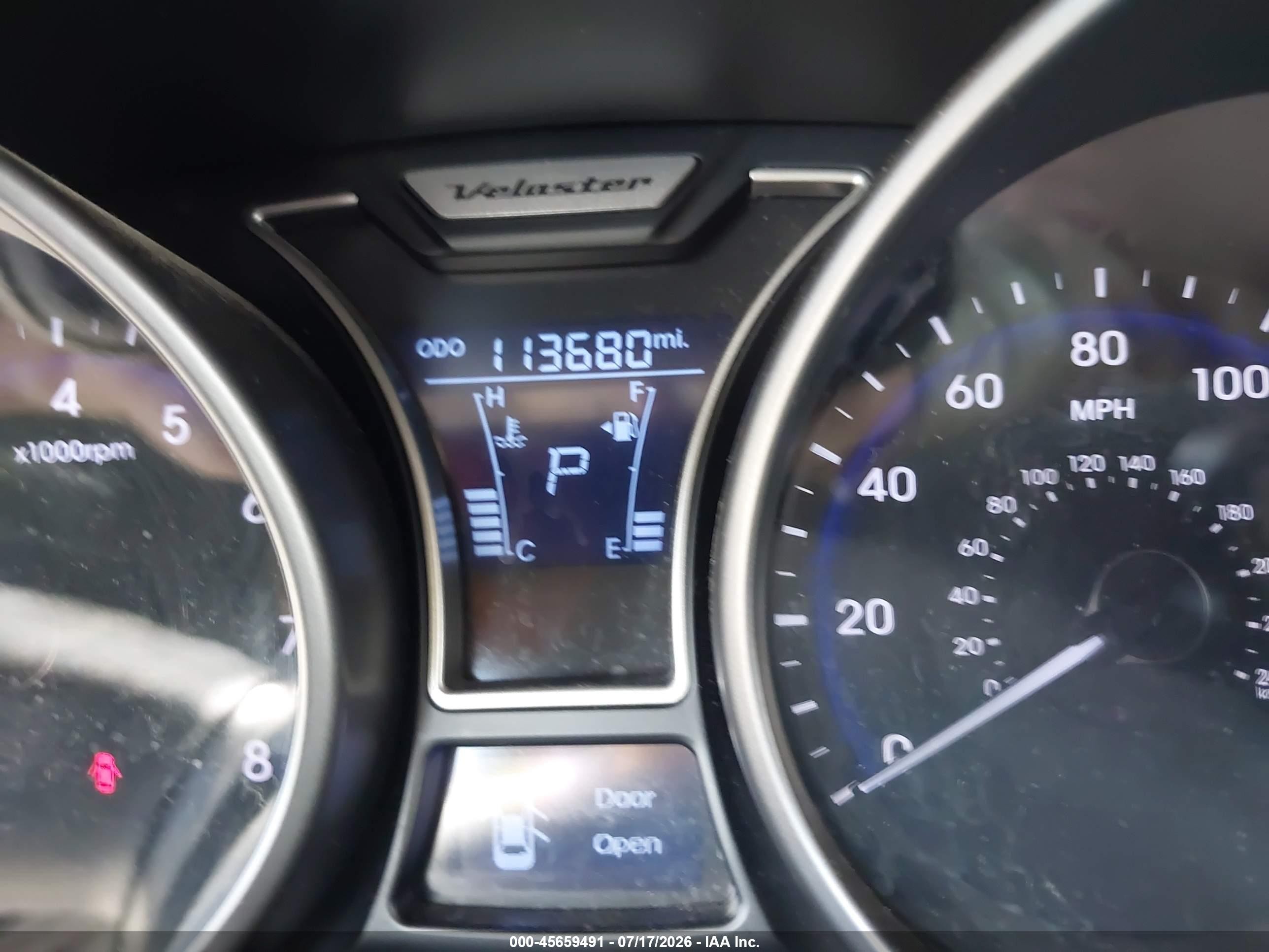 2013 Hyundai Veloster Turbo W/blue Gray vin: KMHTC6AE3DU172504