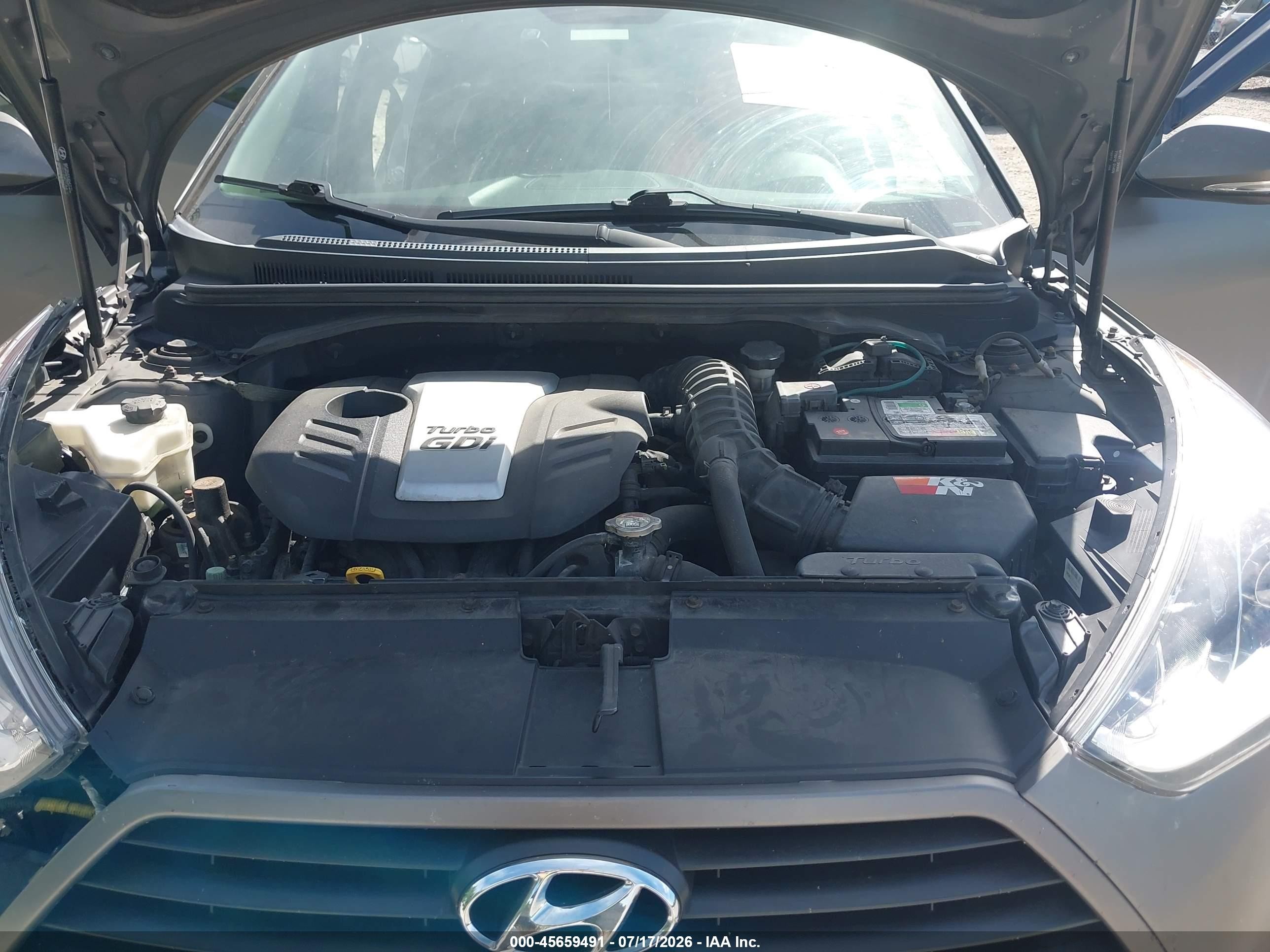 2013 Hyundai Veloster Turbo W/blue Gray vin: KMHTC6AE3DU172504