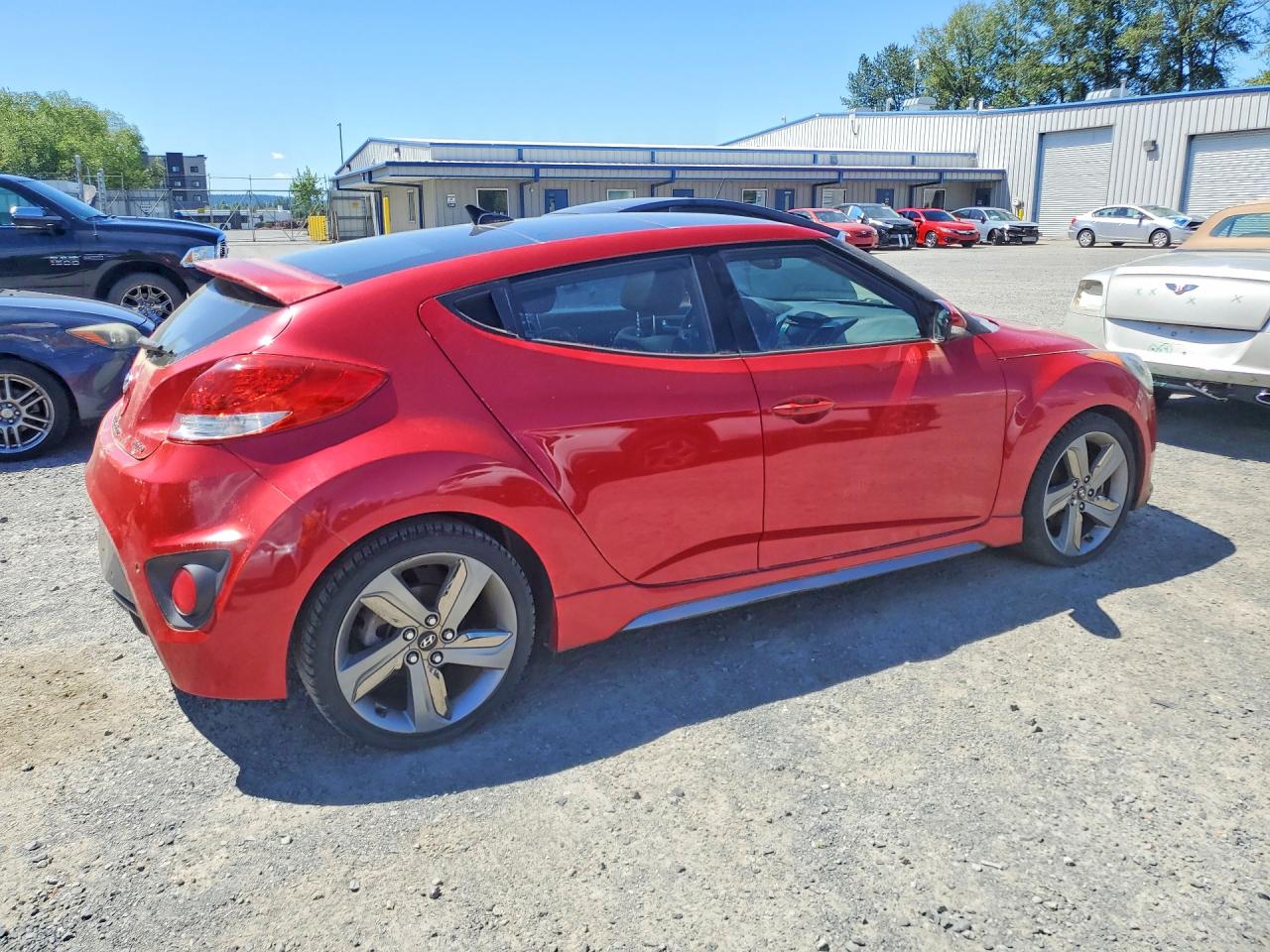 2013 Hyundai Veloster Turbo Красный vin: KMHTC6AE3DU173278