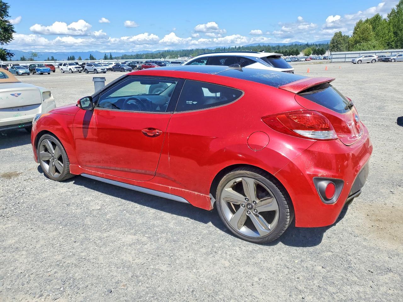 2013 Hyundai Veloster Turbo Красный vin: KMHTC6AE3DU173278