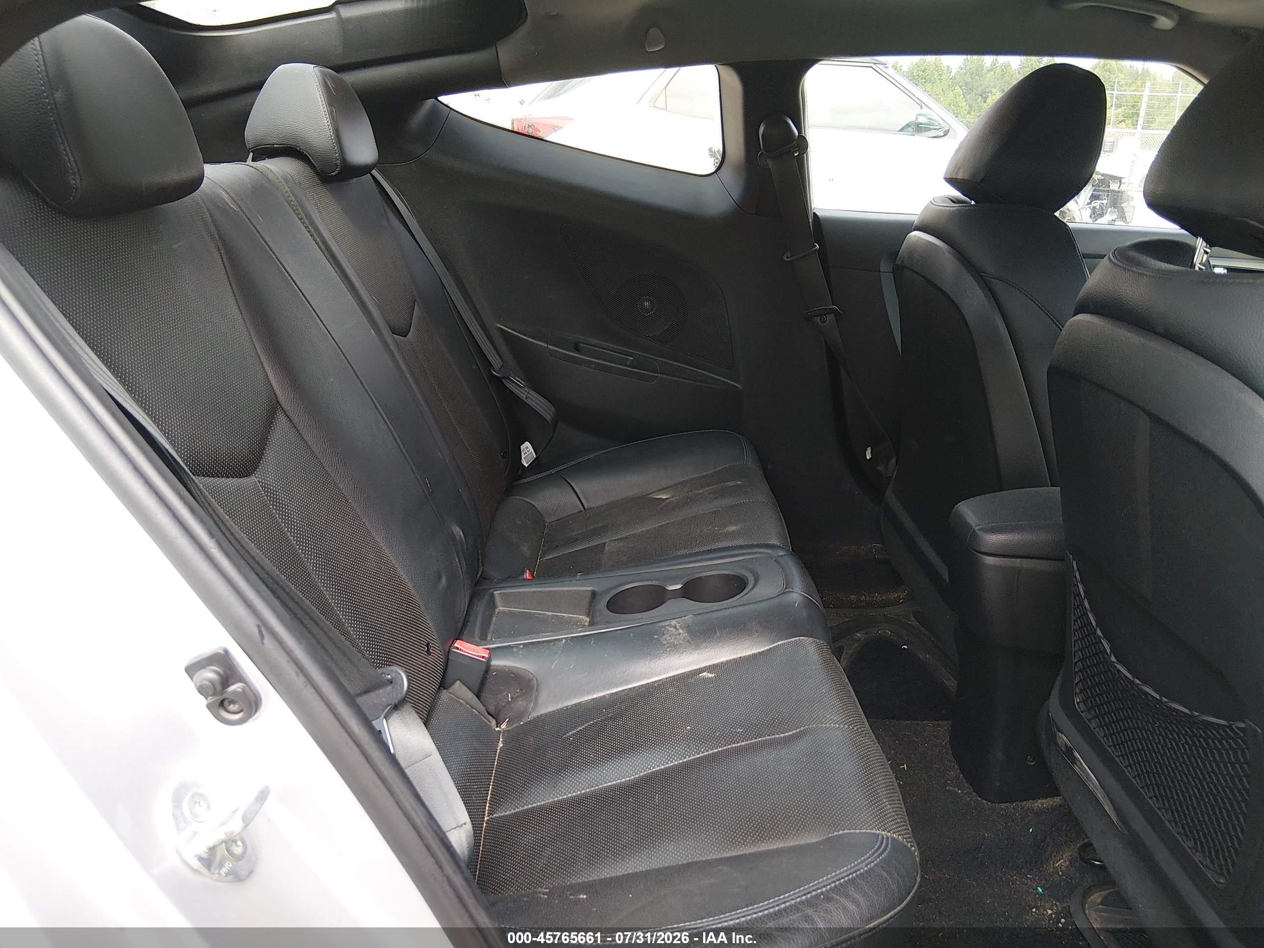 2013 Hyundai Veloster Turbo W/blue Серебряный vin: KMHTC6AE3DU180778