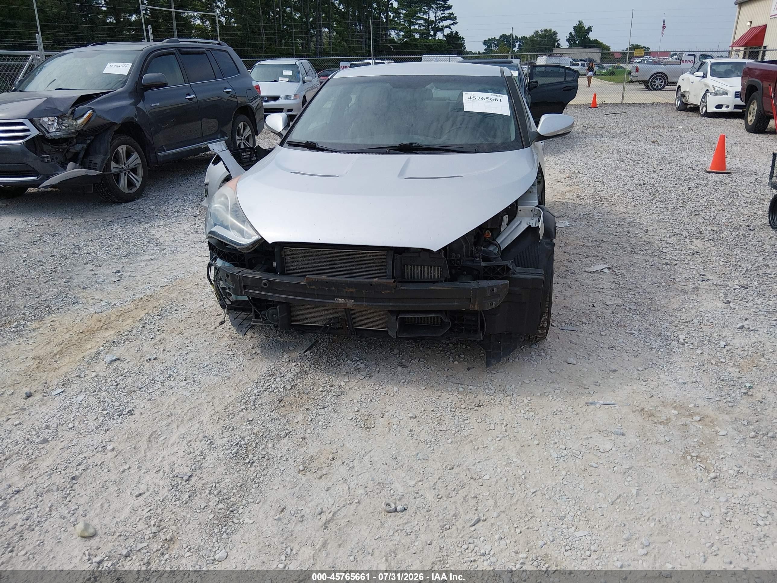2013 Hyundai Veloster Turbo W/blue Серебряный vin: KMHTC6AE3DU180778