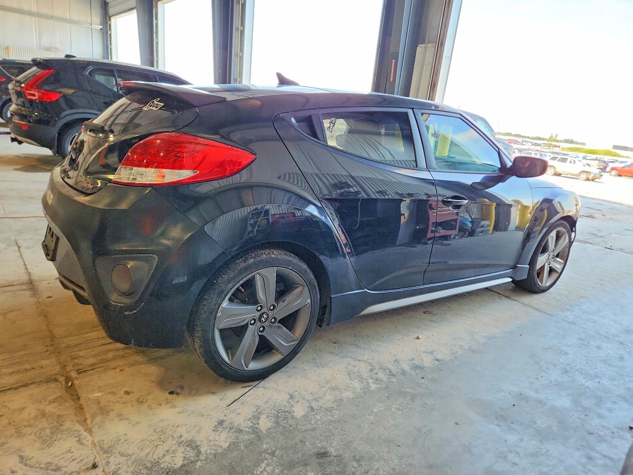 2014 Hyundai Veloster Turbo Black vin: KMHTC6AE3EU184007