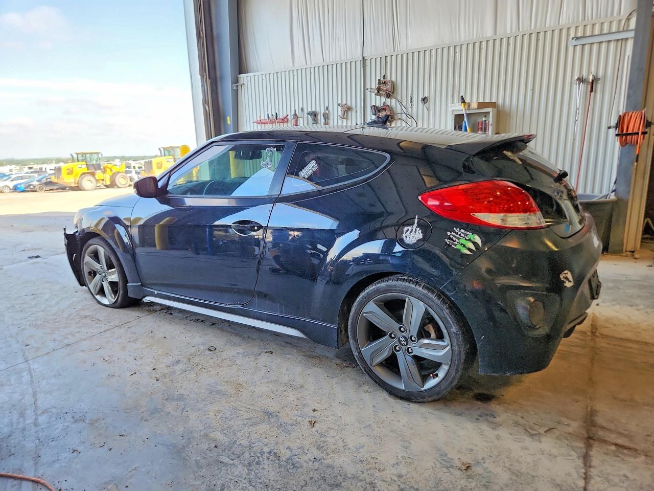 2014 Hyundai Veloster Turbo Black vin: KMHTC6AE3EU184007