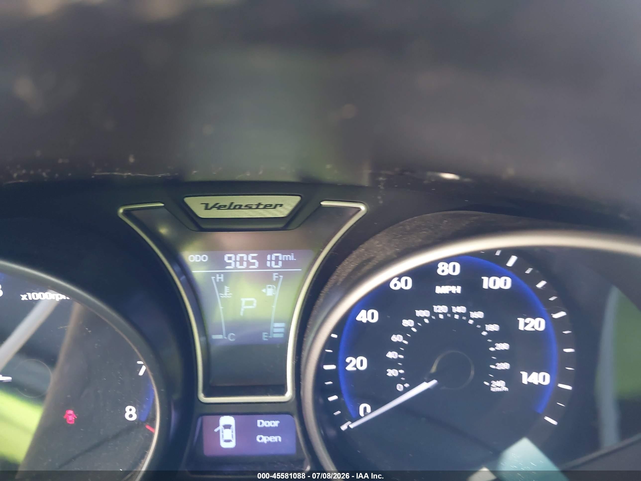 2014 Hyundai Veloster Turbo W/black Black vin: KMHTC6AE3EU199803