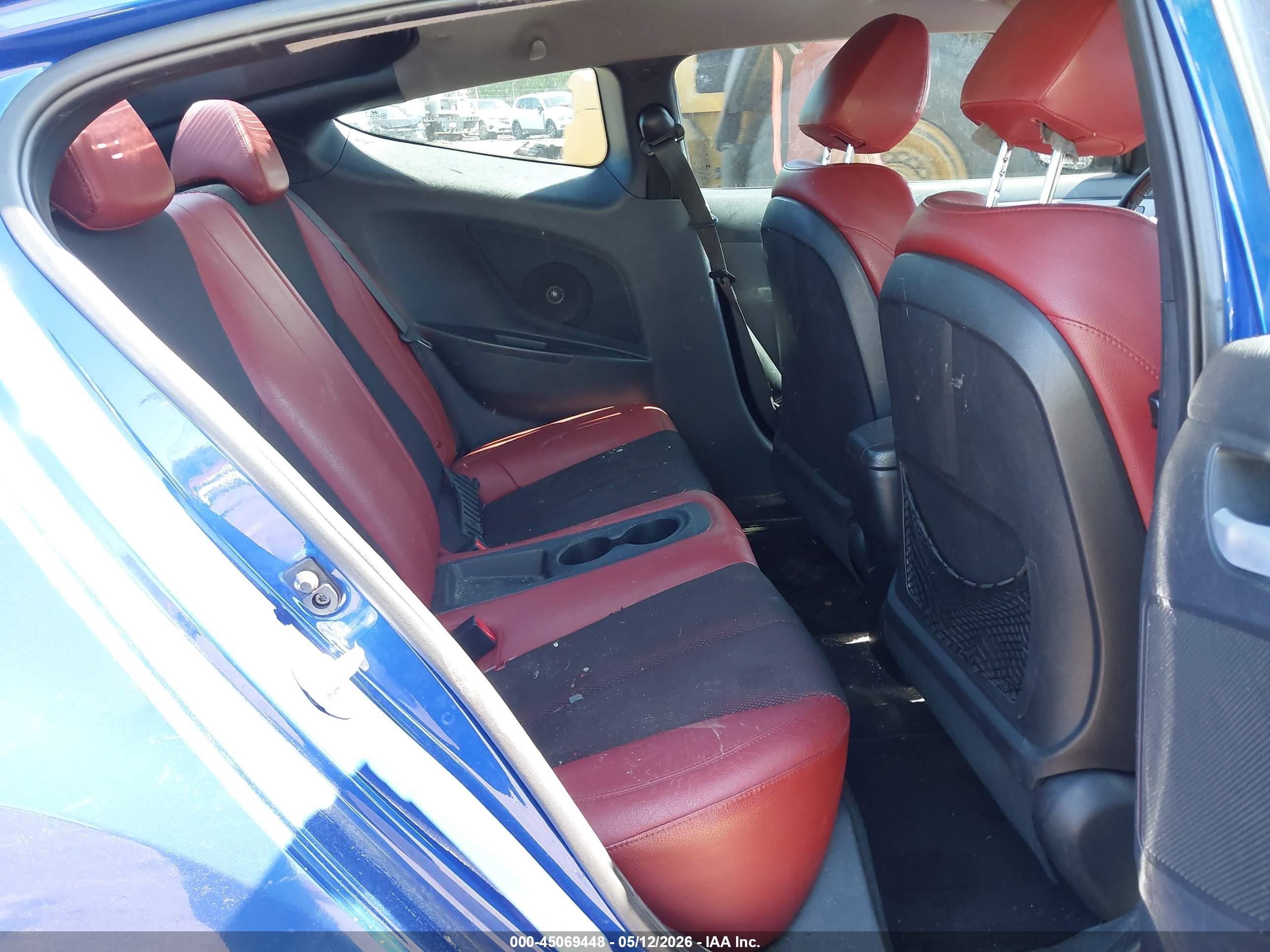 2014 Hyundai Veloster Turbo R-spec Dark Blue vin: KMHTC6AE3EU201050