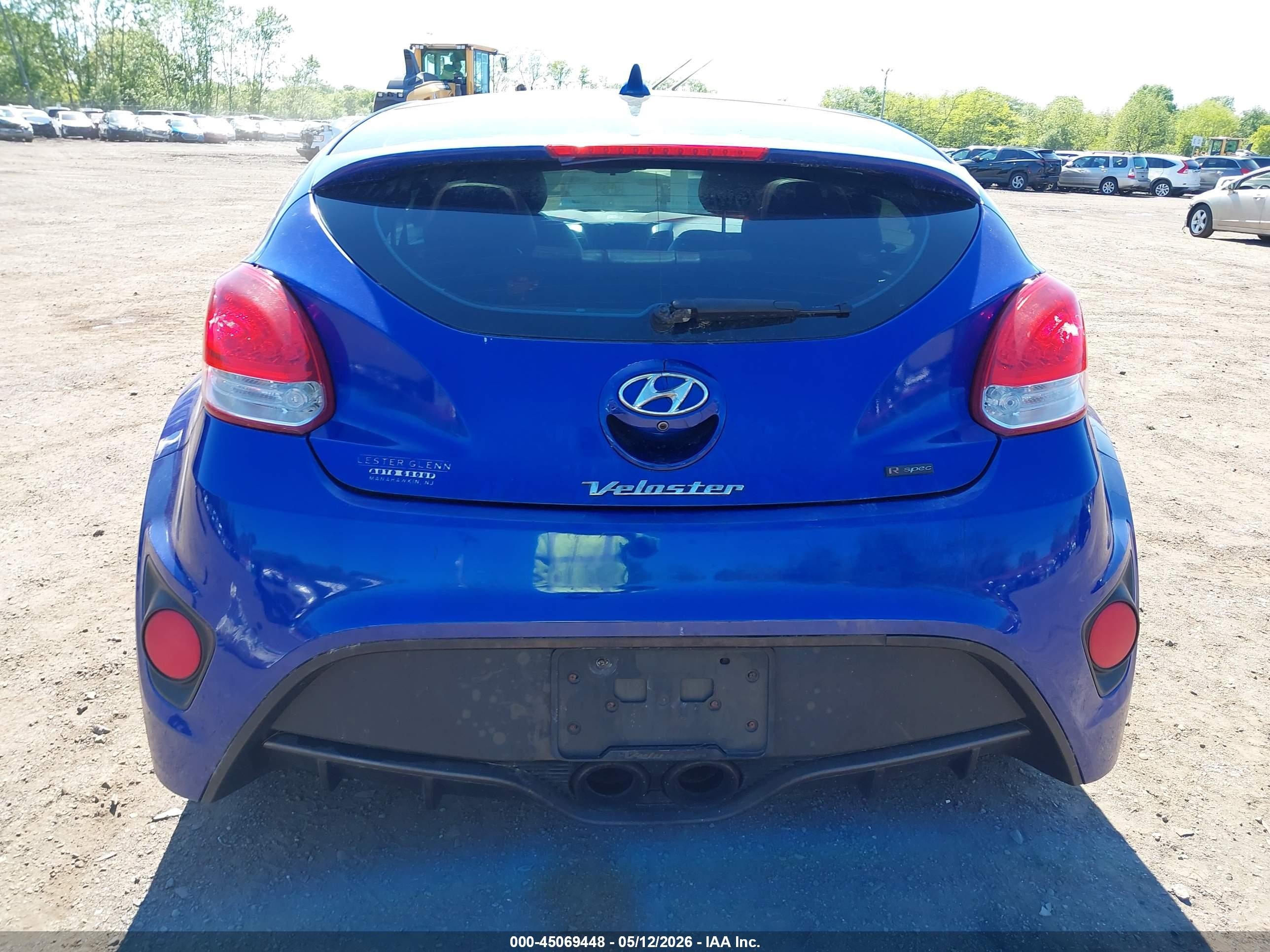 2014 Hyundai Veloster Turbo R-spec Dark Blue vin: KMHTC6AE3EU201050