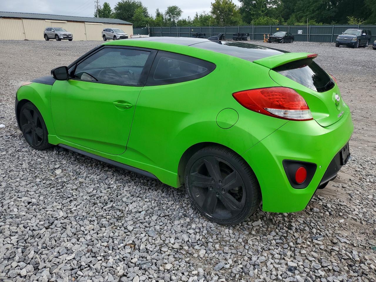 2014 Hyundai Veloster Turbo Two Tone vin: KMHTC6AE3EU202652