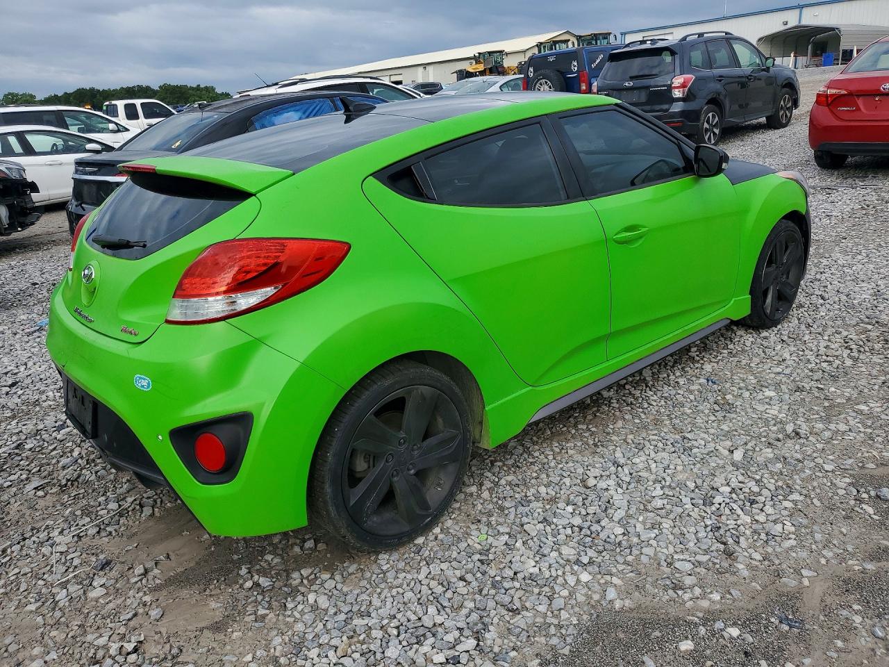 2014 Hyundai Veloster Turbo Two Tone vin: KMHTC6AE3EU202652