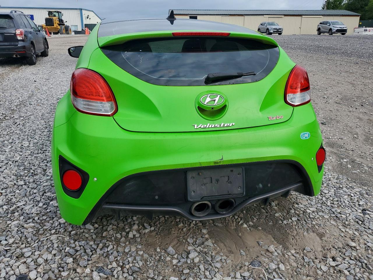 2014 Hyundai Veloster Turbo Two Tone vin: KMHTC6AE3EU202652