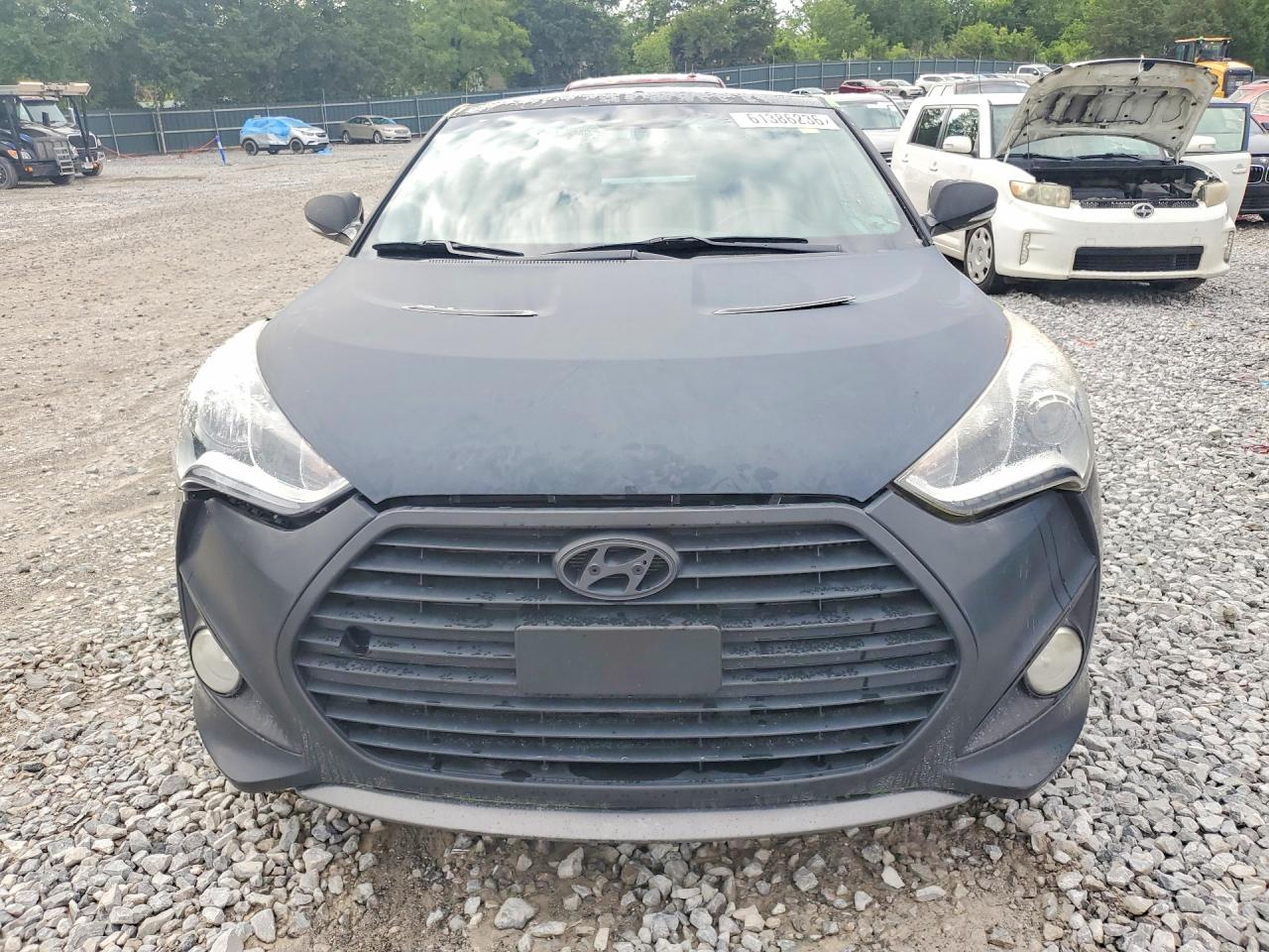 2014 Hyundai Veloster Turbo Two Tone vin: KMHTC6AE3EU202652