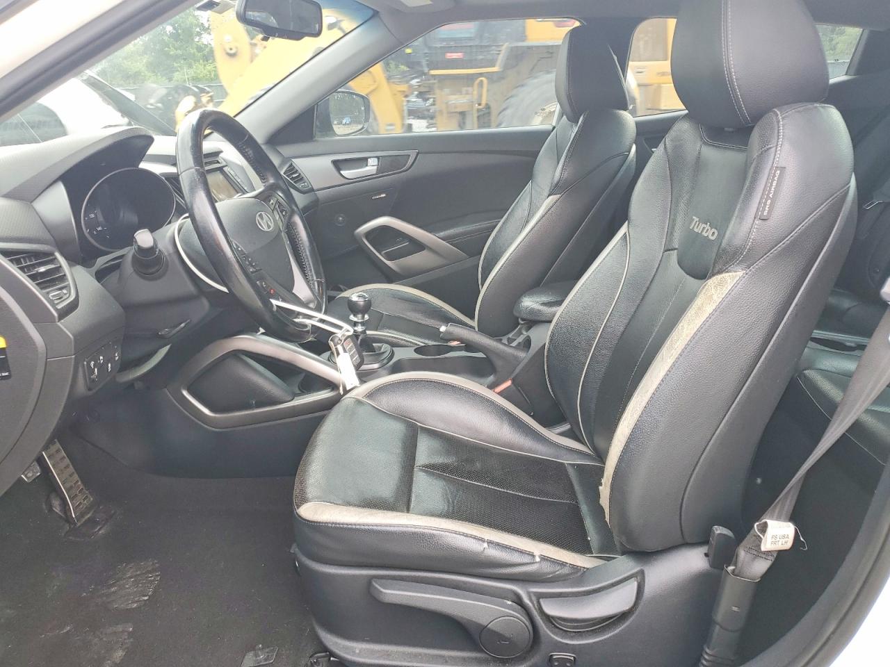2014 Hyundai Veloster Turbo Two Tone vin: KMHTC6AE3EU202652