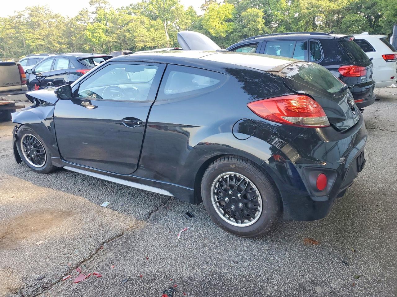 2015 Hyundai Veloster Turbo Black vin: KMHTC6AE3FU229805