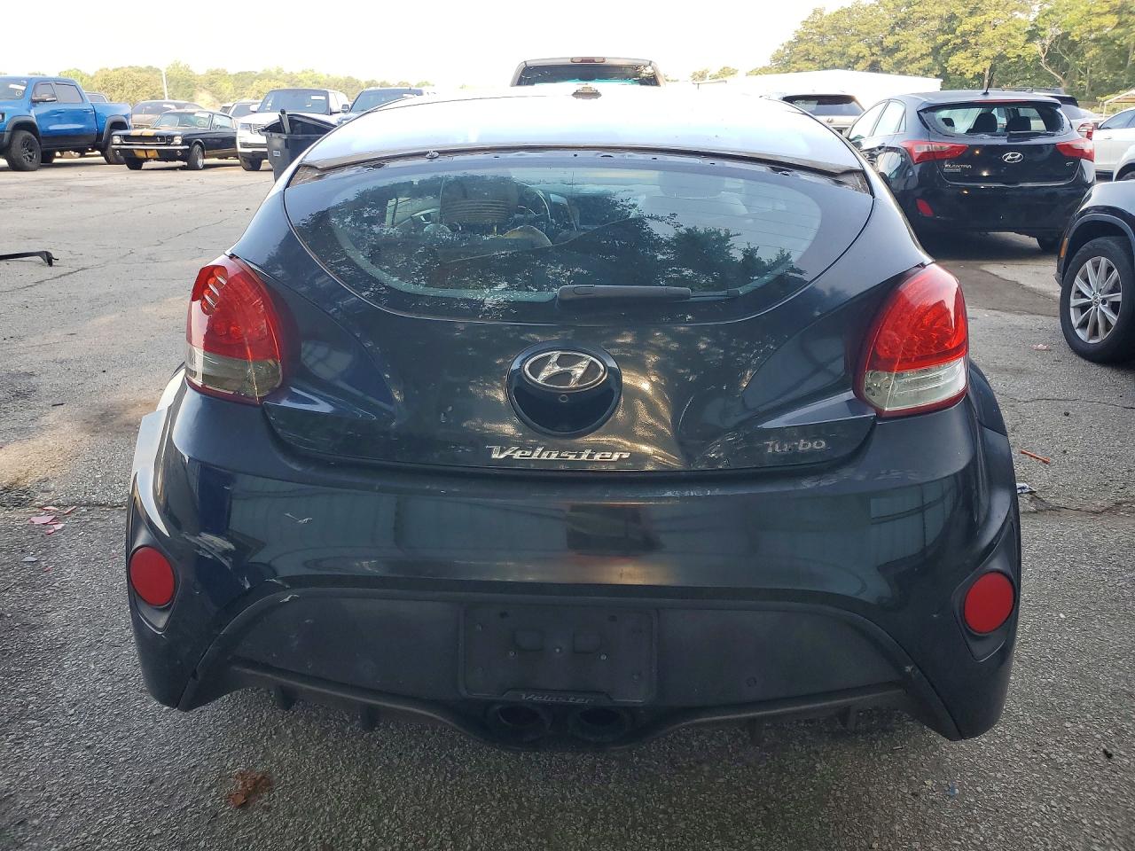 2015 Hyundai Veloster Turbo Black vin: KMHTC6AE3FU229805