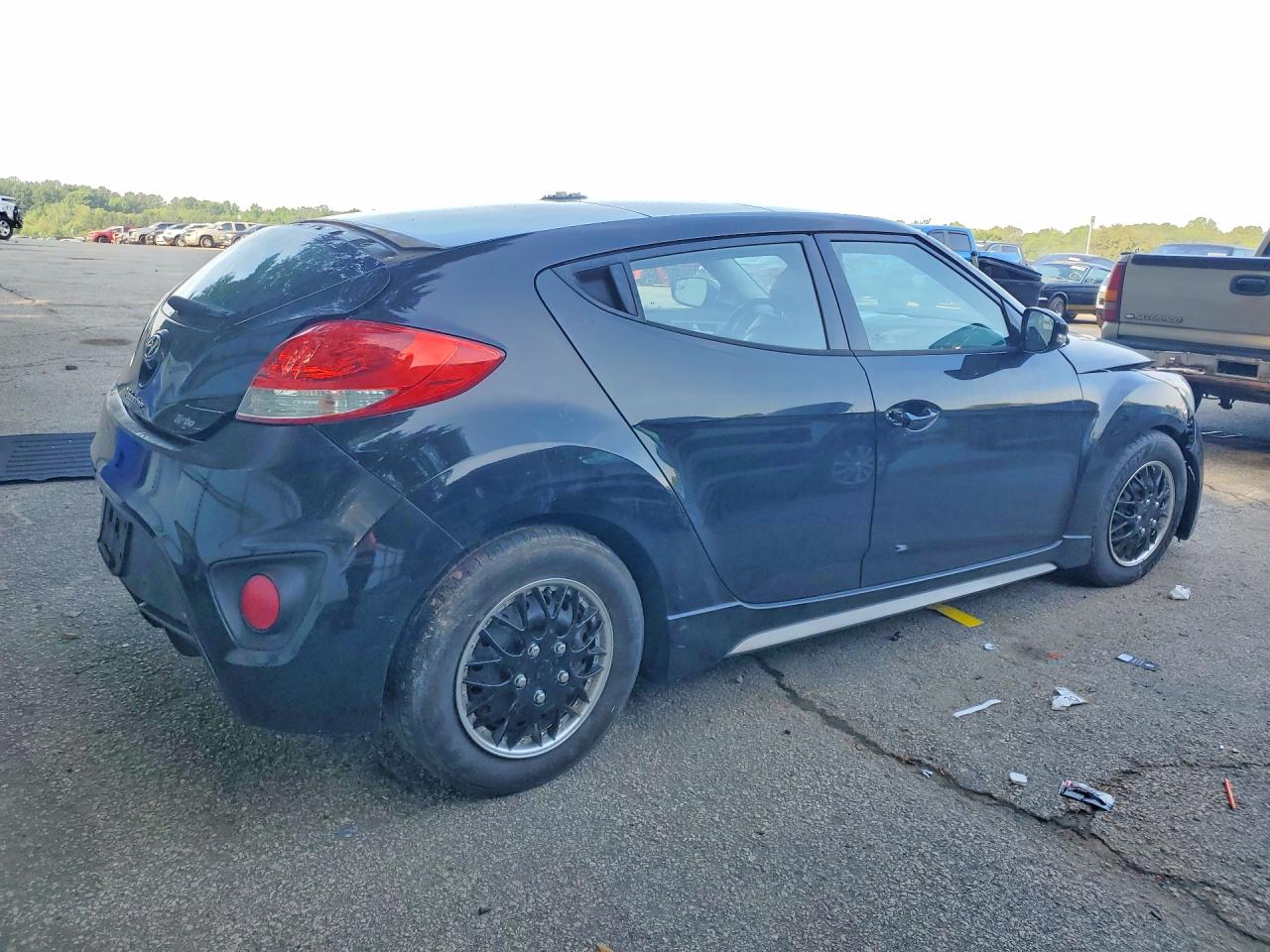 2015 Hyundai Veloster Turbo Black vin: KMHTC6AE3FU229805