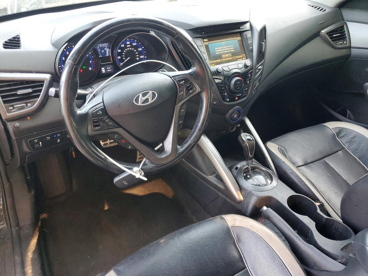 2015 Hyundai Veloster Turbo Black vin: KMHTC6AE3FU229805