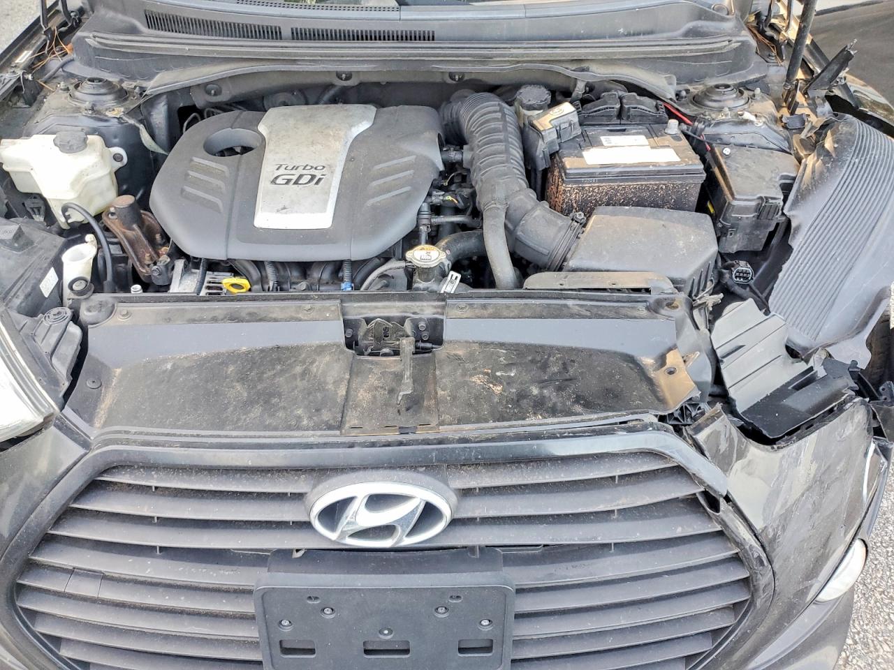 2015 Hyundai Veloster Turbo Black vin: KMHTC6AE3FU229805