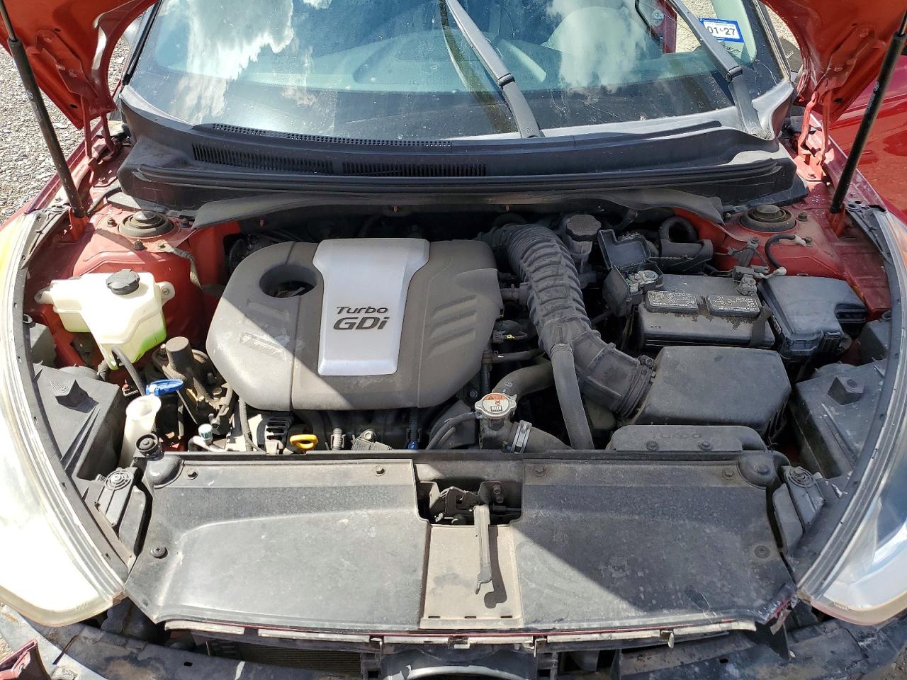 2015 Hyundai Veloster Turbo Red vin: KMHTC6AE3FU234079