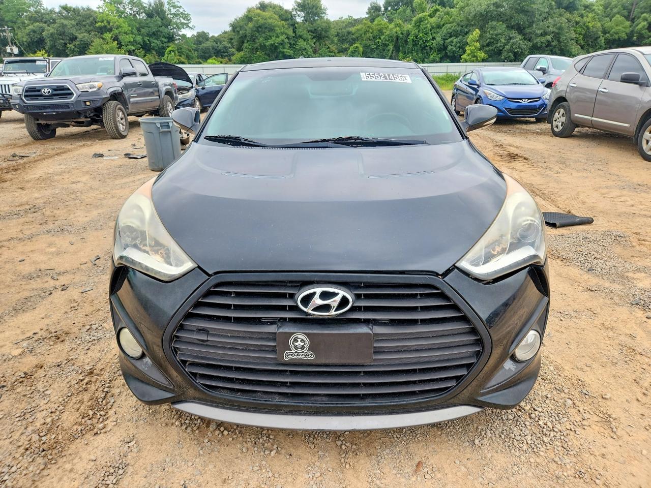 2015 Hyundai Veloster Turbo Black vin: KMHTC6AE3FU249259