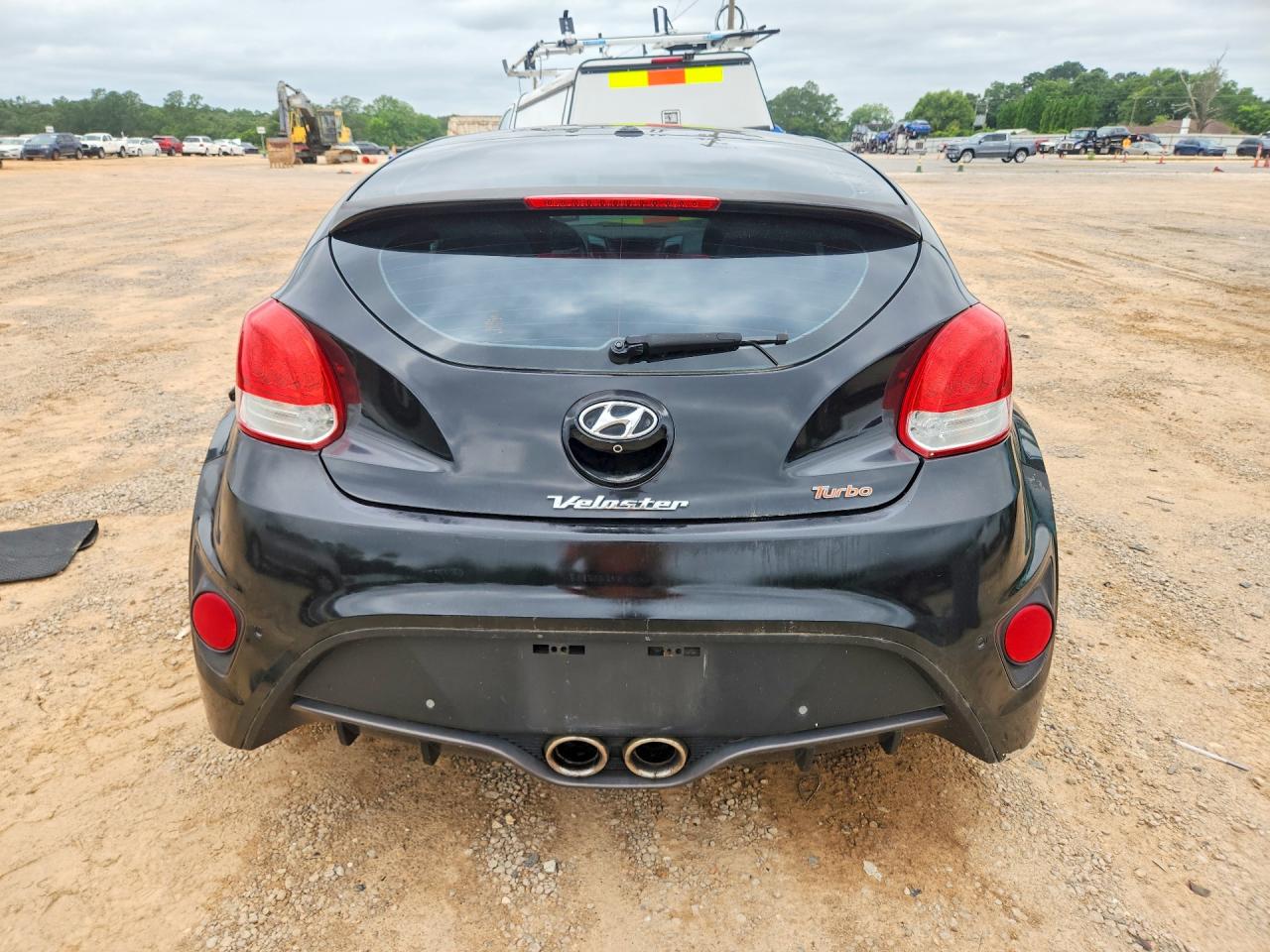 2015 Hyundai Veloster Turbo Black vin: KMHTC6AE3FU249259