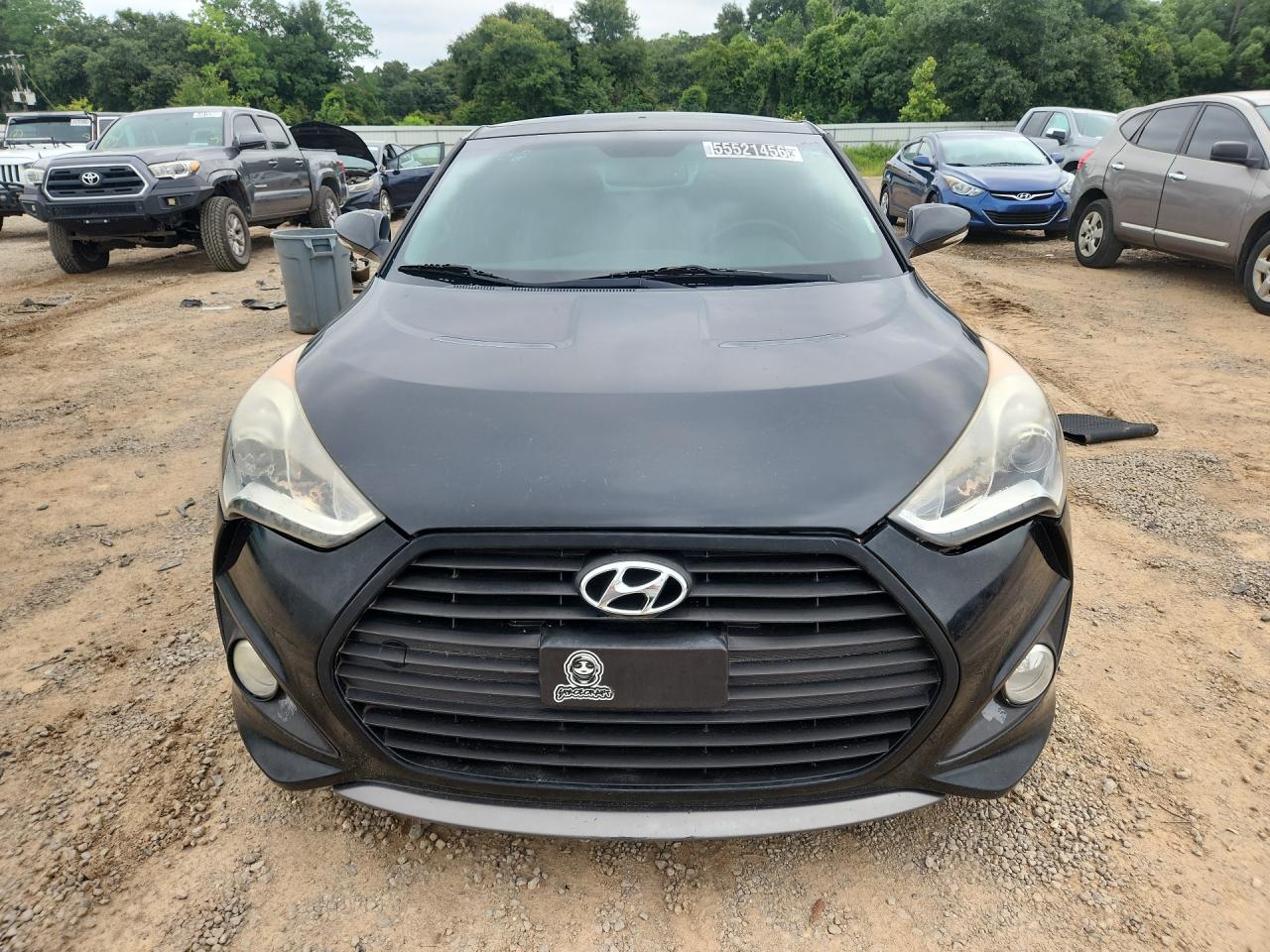 2015 Hyundai Veloster Turbo Black vin: KMHTC6AE3FU249259 Damage: Left Head Lamp, Faded, Repair Required