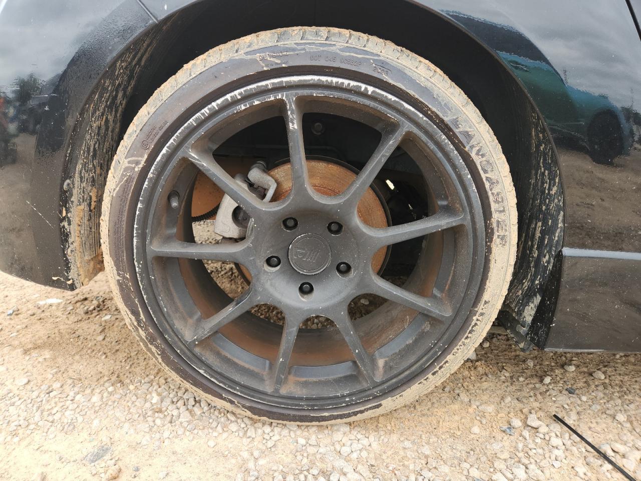 2015 Hyundai Veloster Turbo Black vin: KMHTC6AE3FU249259 Damage: Right Rear Wheel, Aftermarket, Acceptable