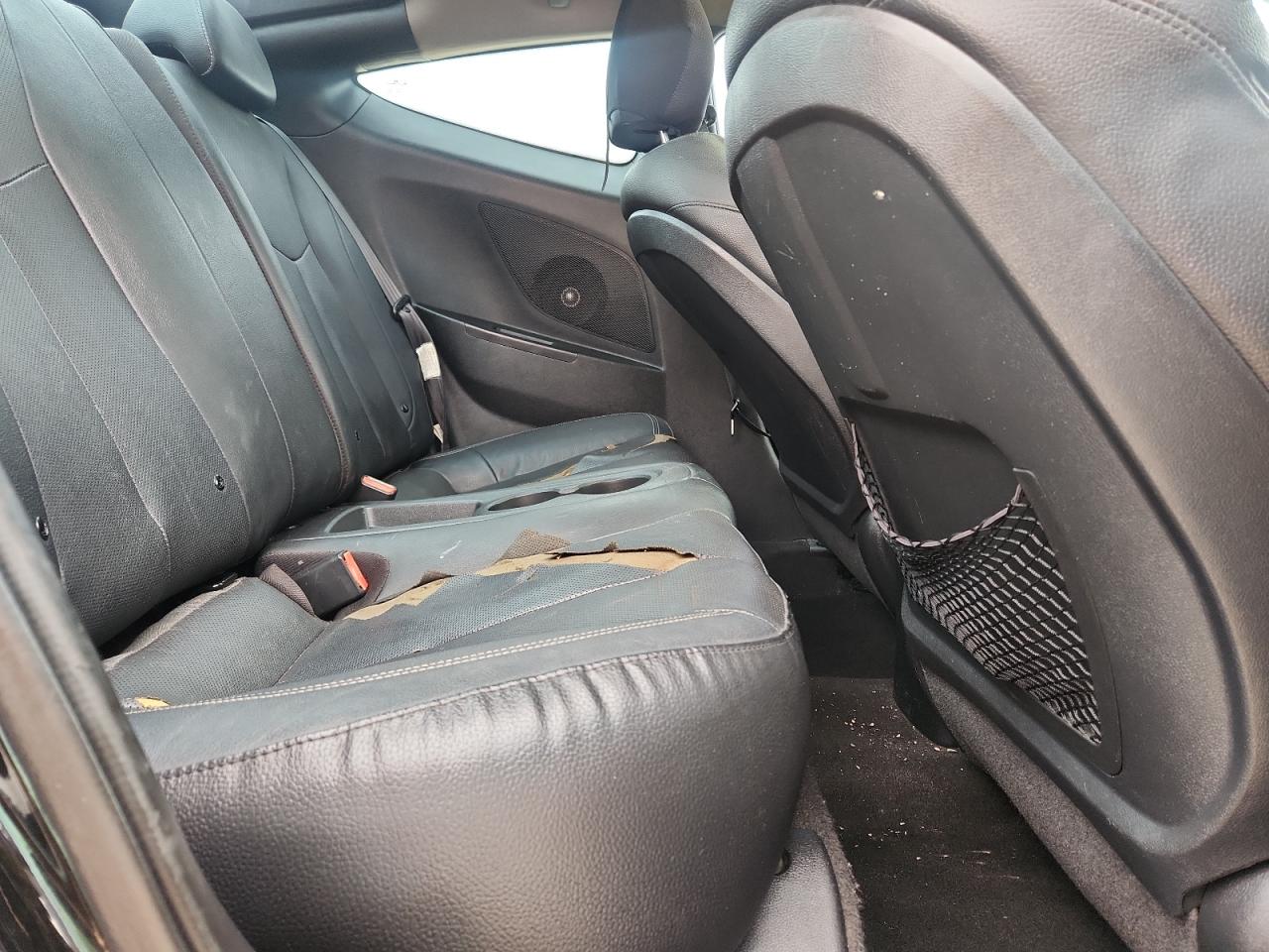 2015 Hyundai Veloster Turbo Black vin: KMHTC6AE3FU249259 Damage: Left Rear Seat Cushion, Worn, Replacement Required
