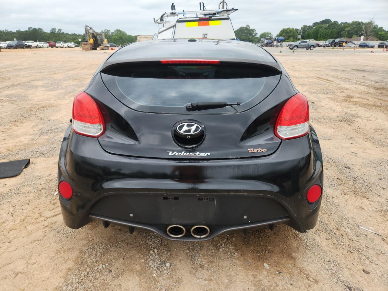 2015 Hyundai Veloster Turbo Black vin: KMHTC6AE3FU249259 Damage: Rear Bumper, Chipped, 3