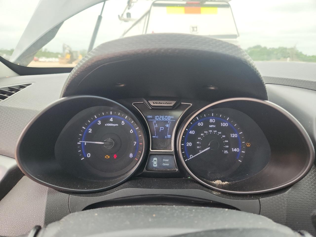 2015 Hyundai Veloster Turbo Black vin: KMHTC6AE3FU249259 Damage: Warning Light - Engine, On, Unacceptable