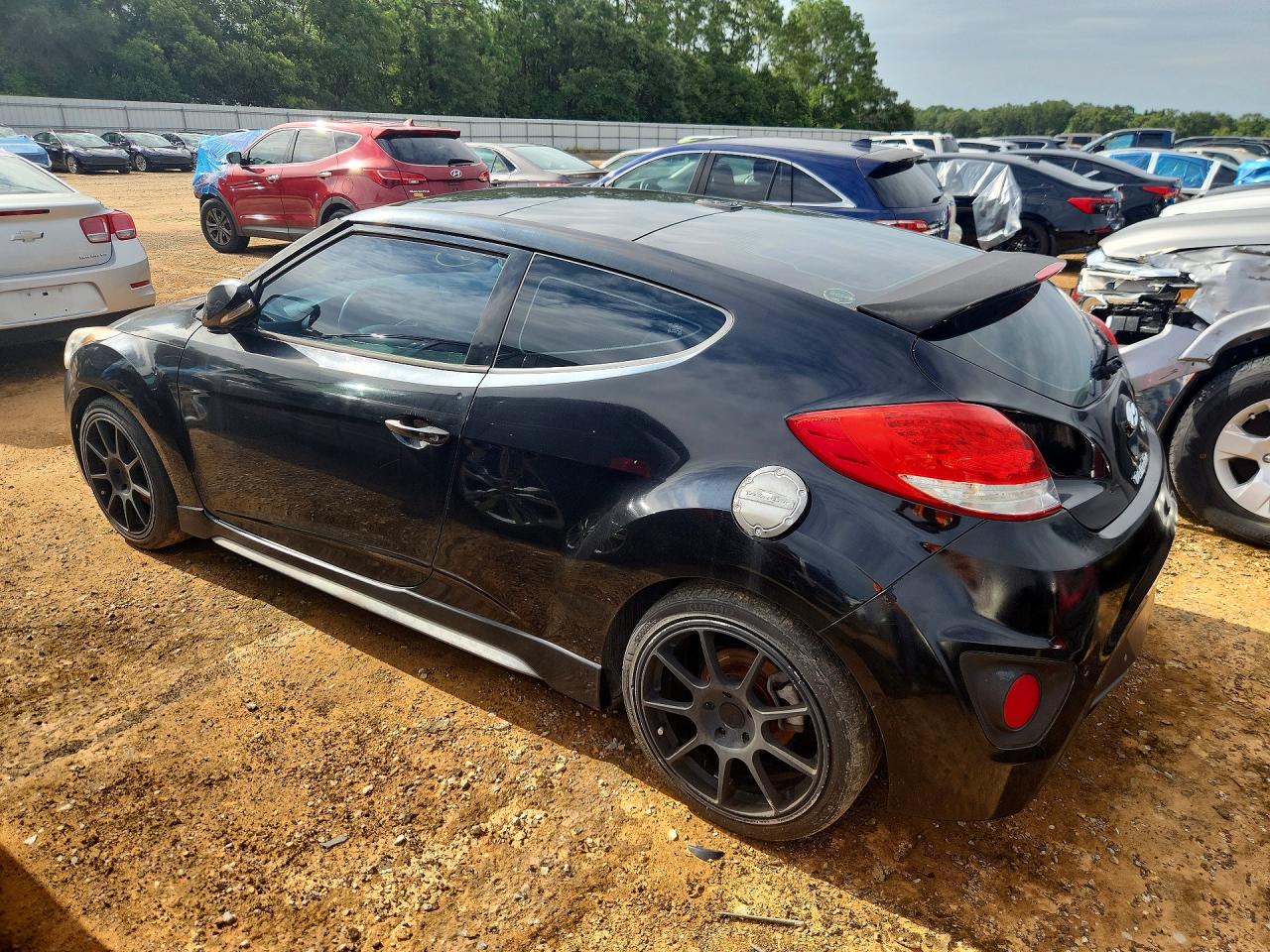 2015 Hyundai Veloster Turbo Черный vin: KMHTC6AE3FU249259