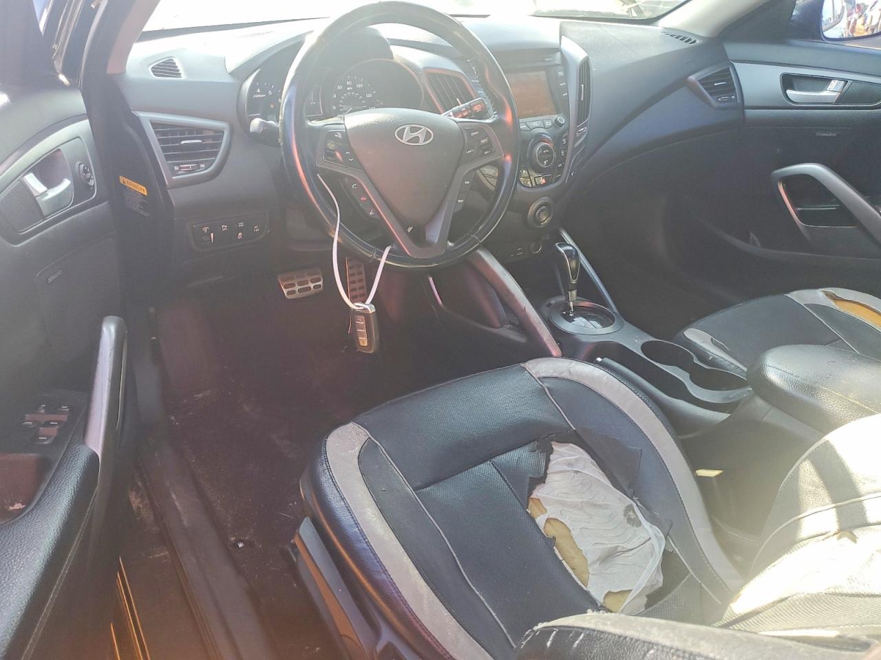2015 Hyundai Veloster Turbo Черный vin: KMHTC6AE3FU249259