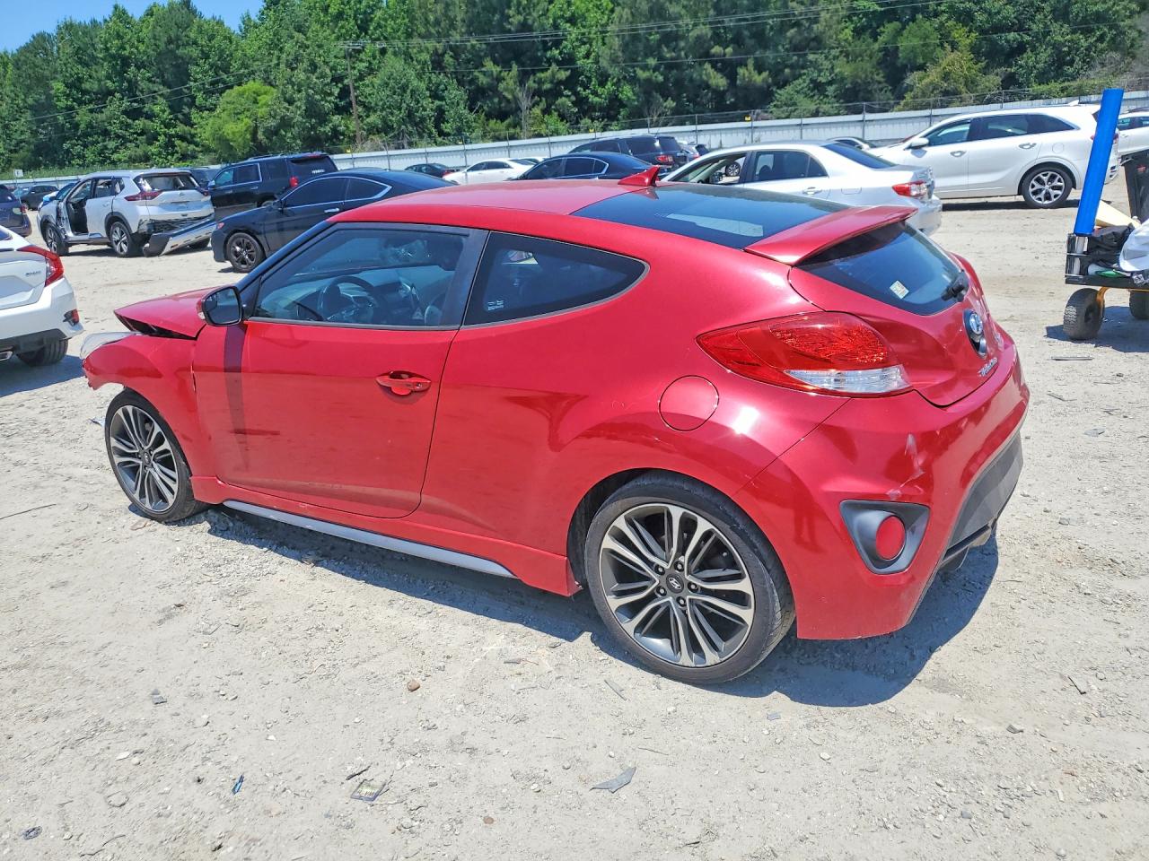 2016 Hyundai Veloster Turbo Red vin: KMHTC6AE3GU303712