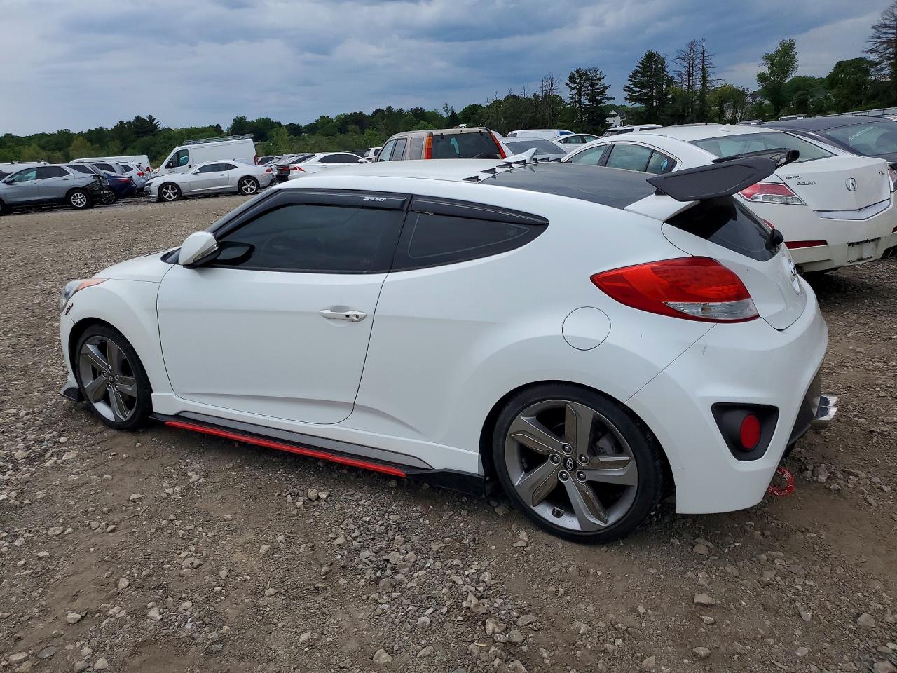 2013 Hyundai Veloster Turbo Белый vin: KMHTC6AE4DU144064
