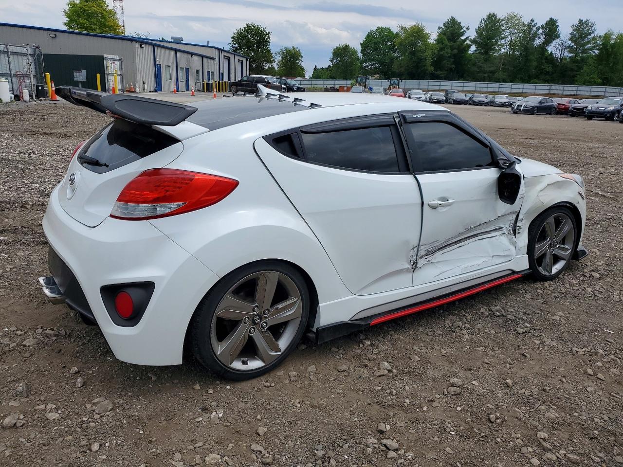 2013 Hyundai Veloster Turbo Белый vin: KMHTC6AE4DU144064