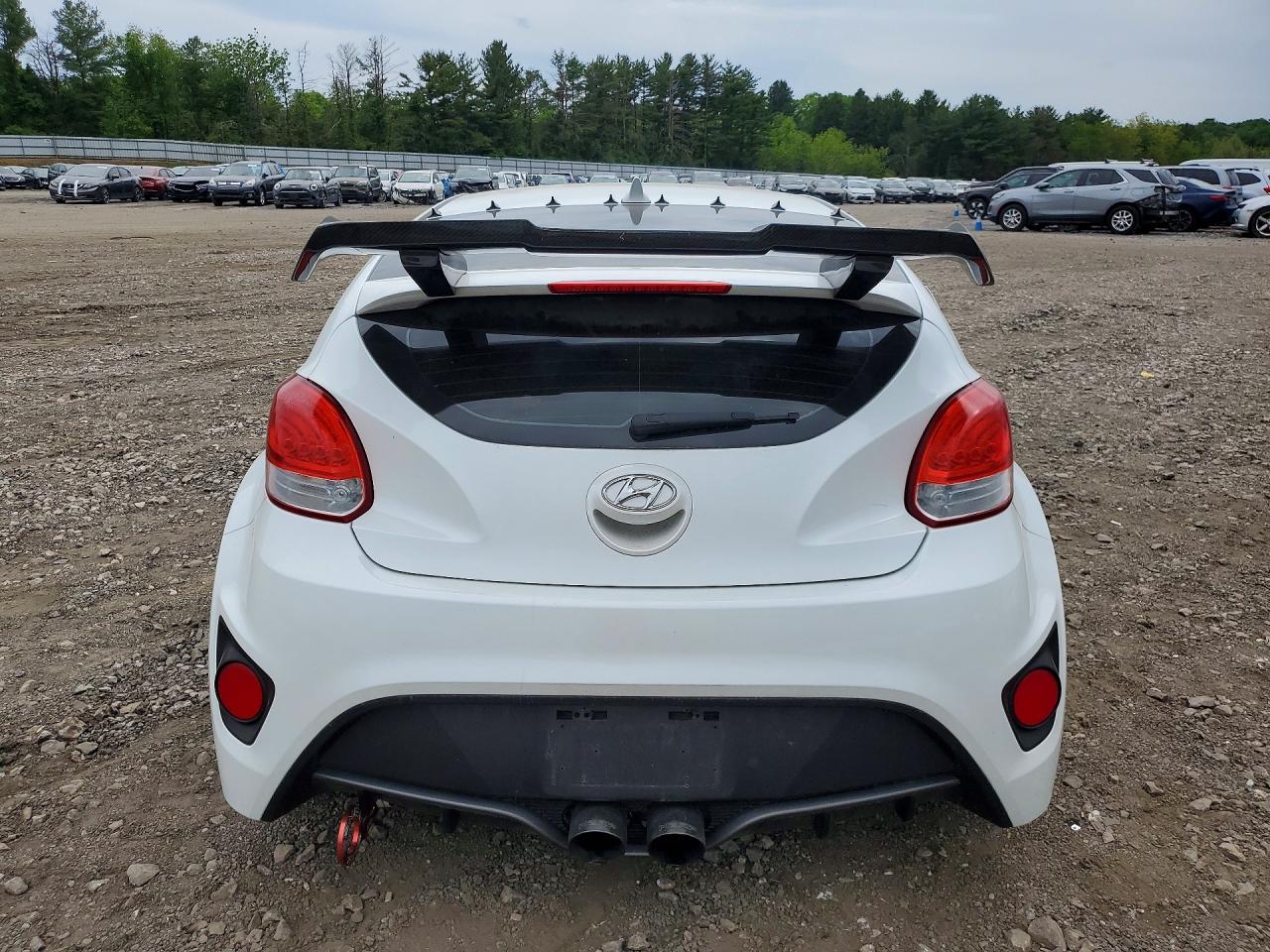 2013 Hyundai Veloster Turbo Белый vin: KMHTC6AE4DU144064
