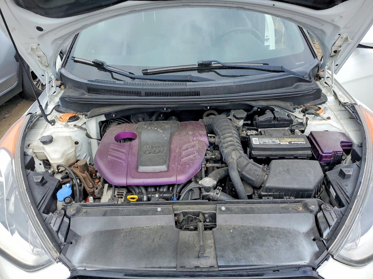 2013 Hyundai Veloster Turbo Белый vin: KMHTC6AE4DU144064