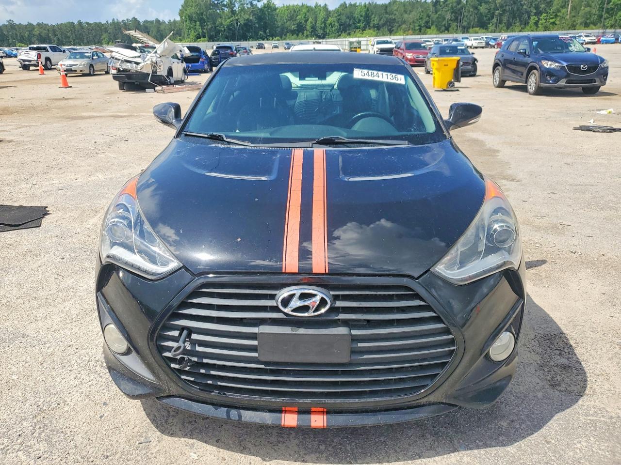 2013 Hyundai Veloster 3dr Black vin: KMHTC6AE4DU153833