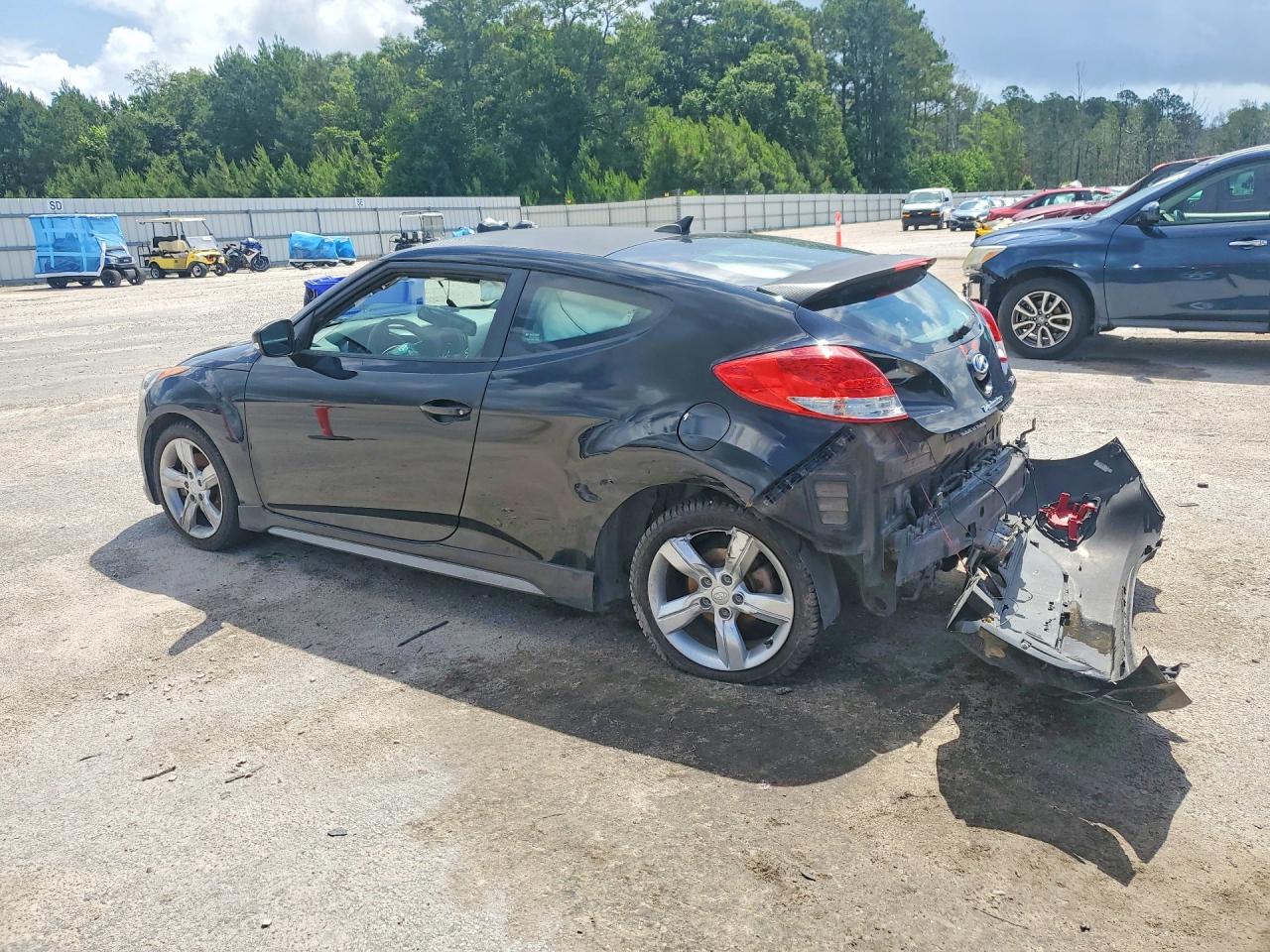 2013 Hyundai Veloster 3dr Black vin: KMHTC6AE4DU153833