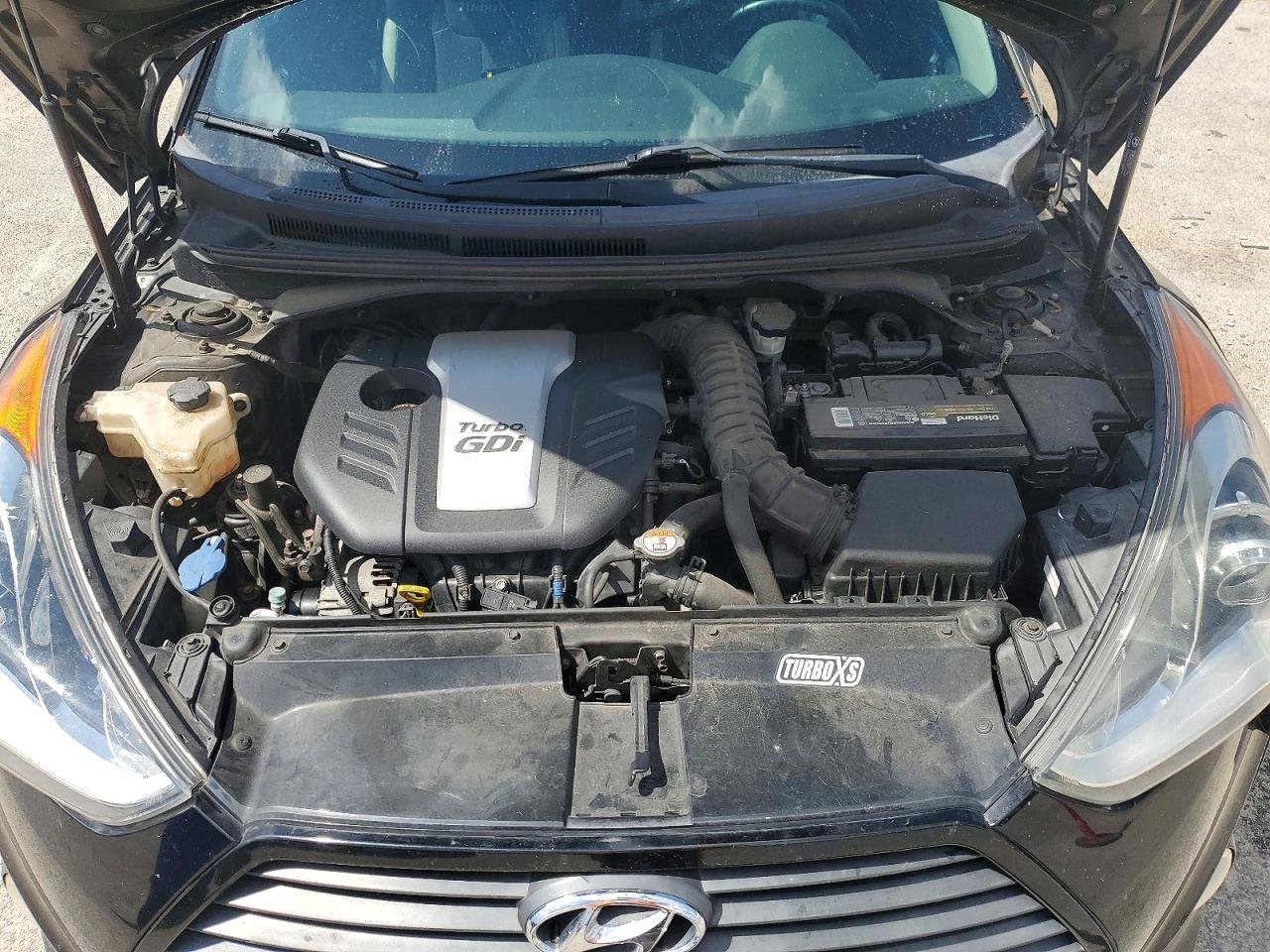 2013 Hyundai Veloster 3dr Black vin: KMHTC6AE4DU153833