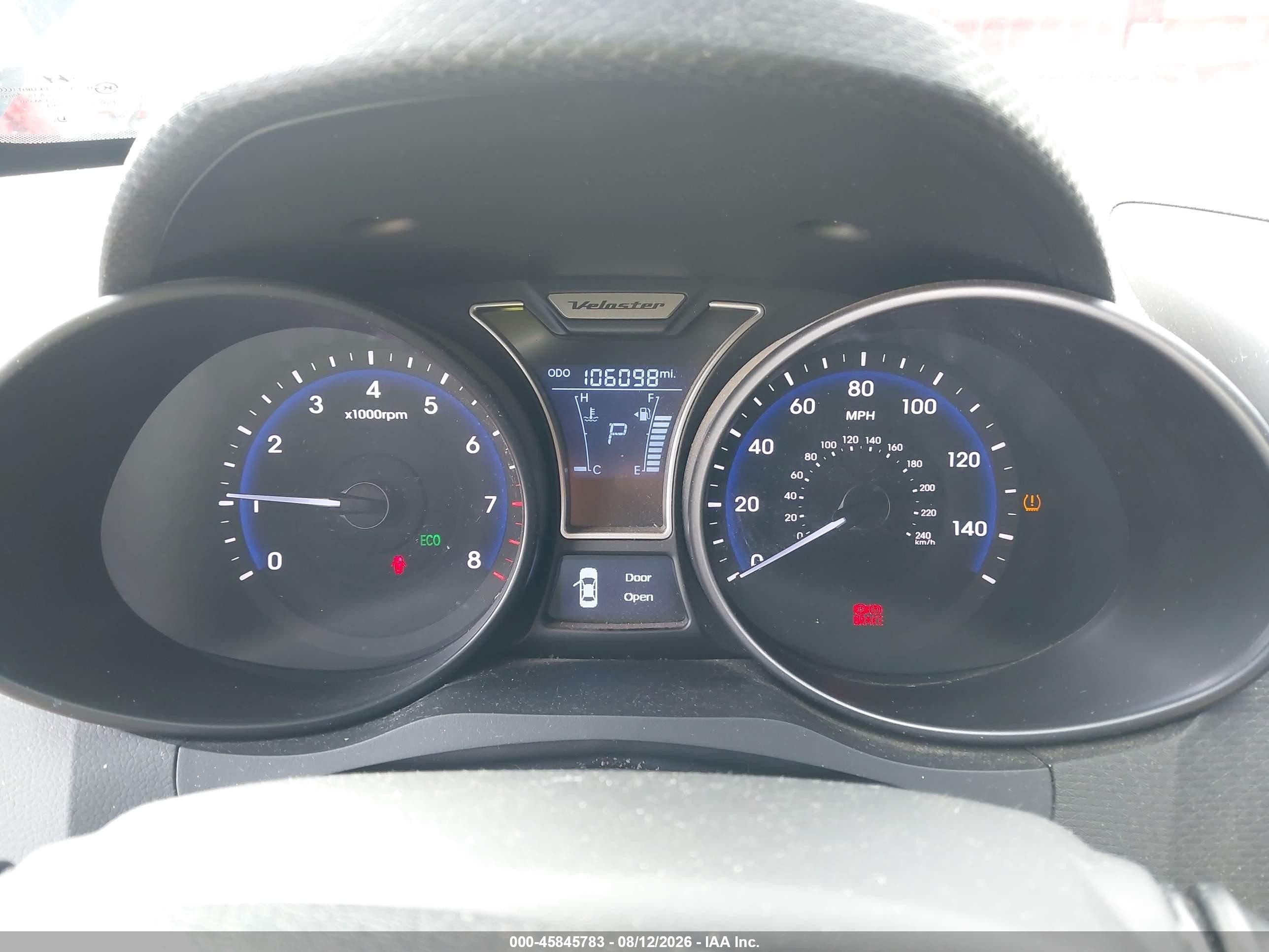 2013 Hyundai Veloster Turbo W/black Blue vin: KMHTC6AE4DU162855