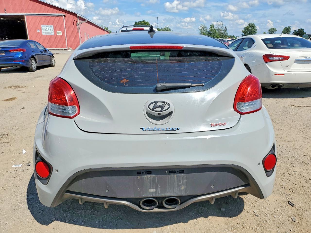 2013 Hyundai Veloster Turbo Gray vin: KMHTC6AE4DU174472