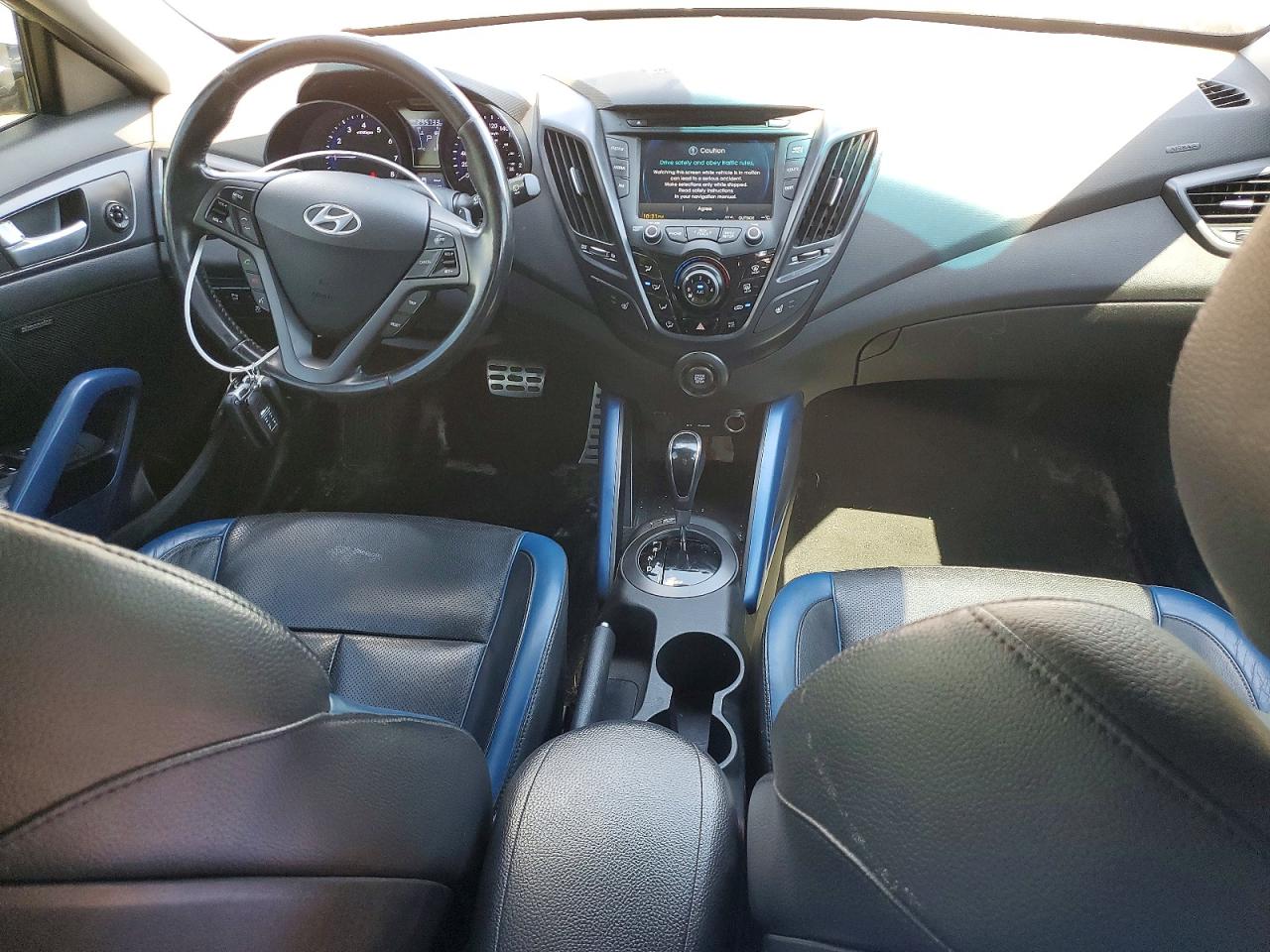 2013 Hyundai Veloster Turbo Gray vin: KMHTC6AE4DU174472