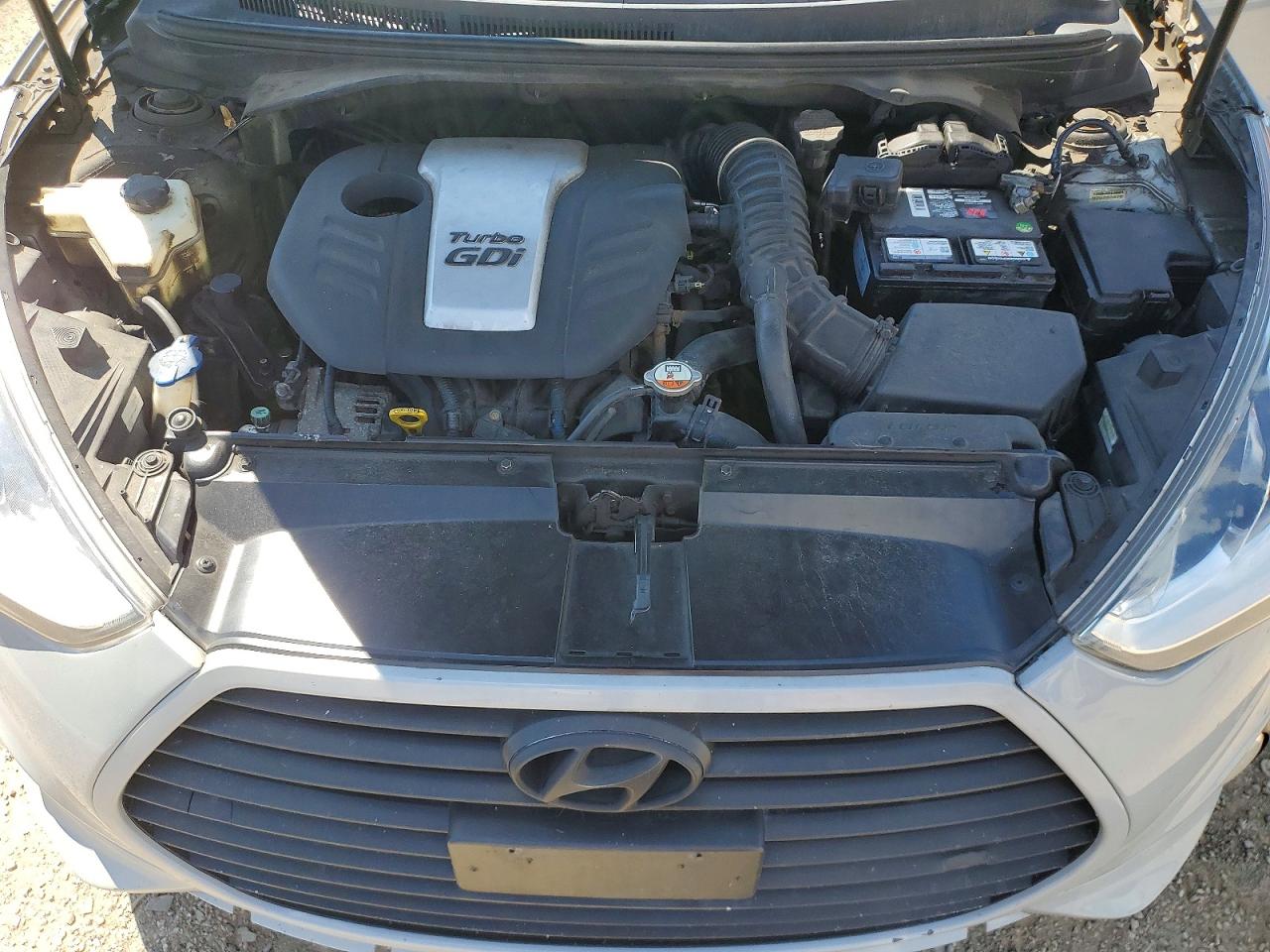 2013 Hyundai Veloster Turbo Gray vin: KMHTC6AE4DU174472