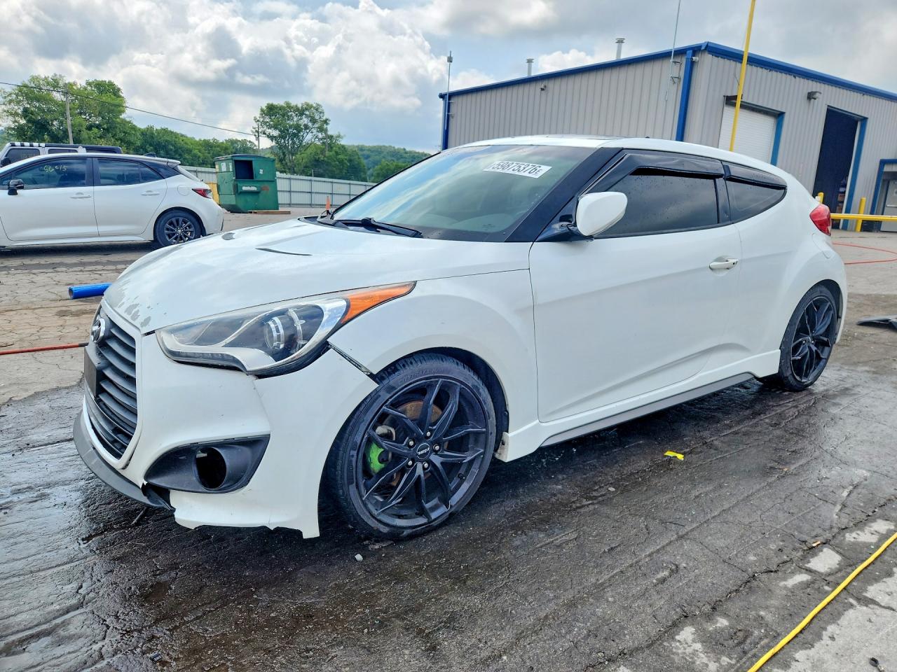 2014 Hyundai Veloster Turbo Белый vin: KMHTC6AE4EU188874