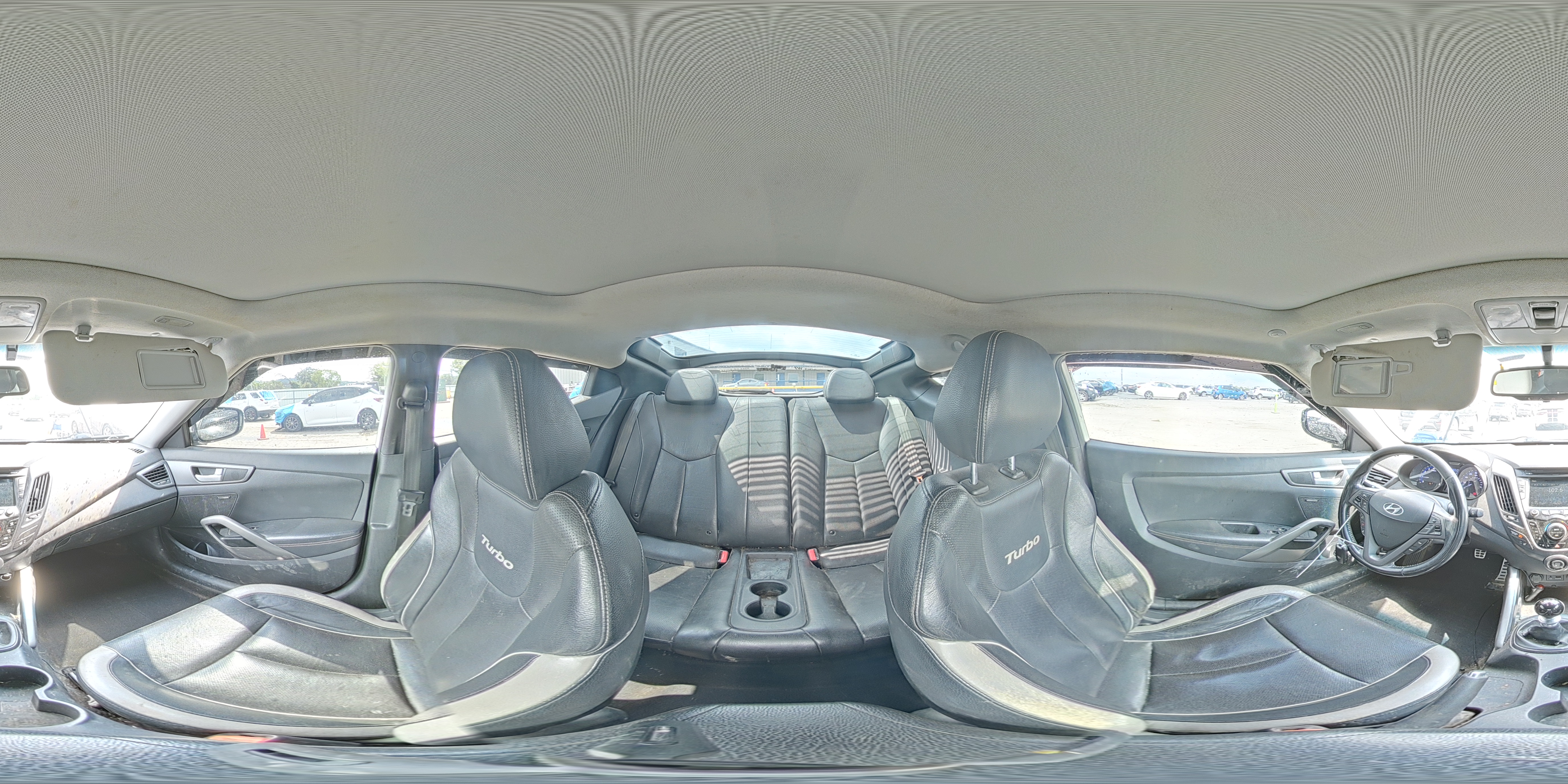 2014 Hyundai Veloster Turbo White vin: KMHTC6AE4EU188874