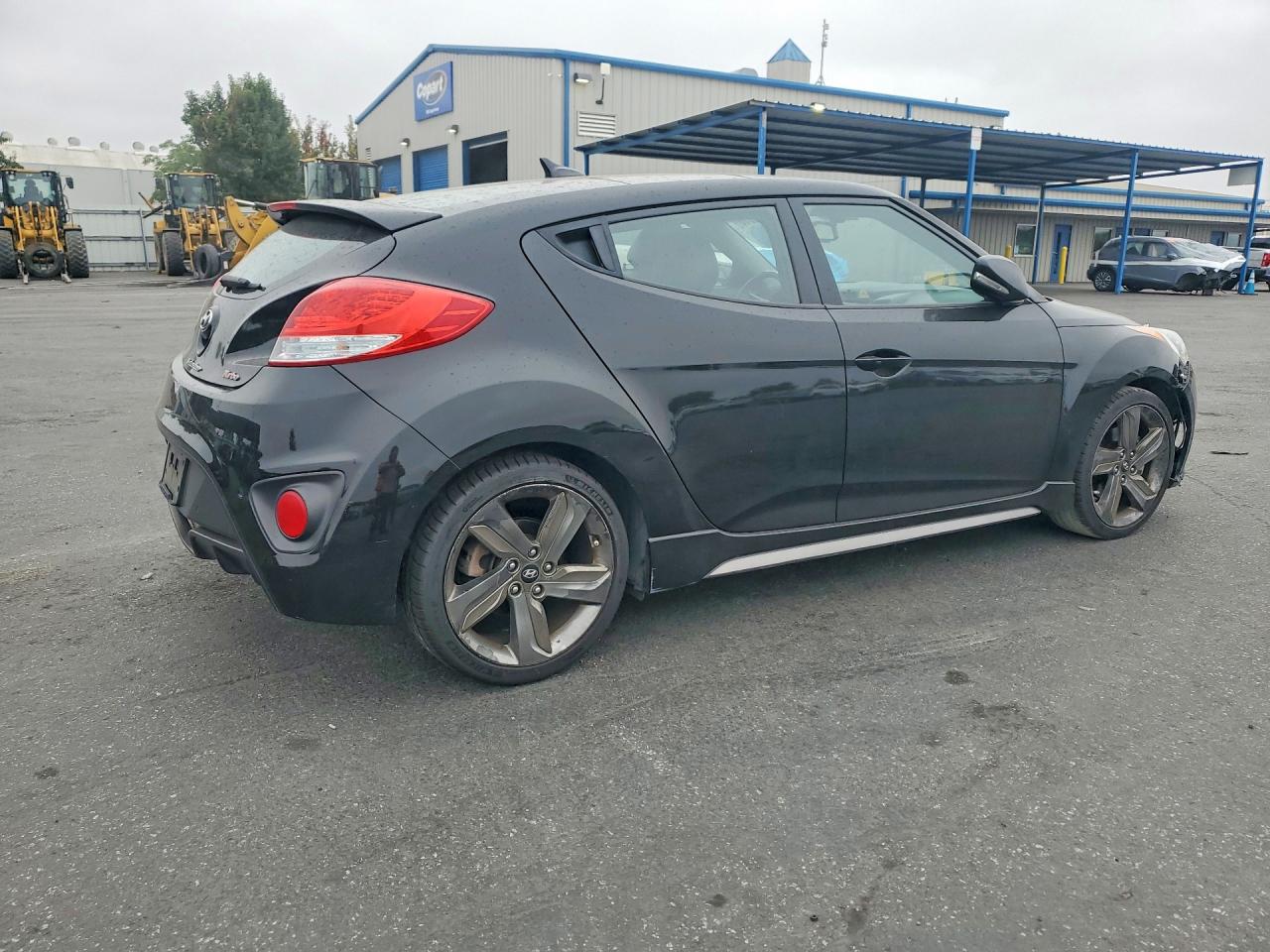 2015 Hyundai Veloster Turbo Black vin: KMHTC6AE4FU222684