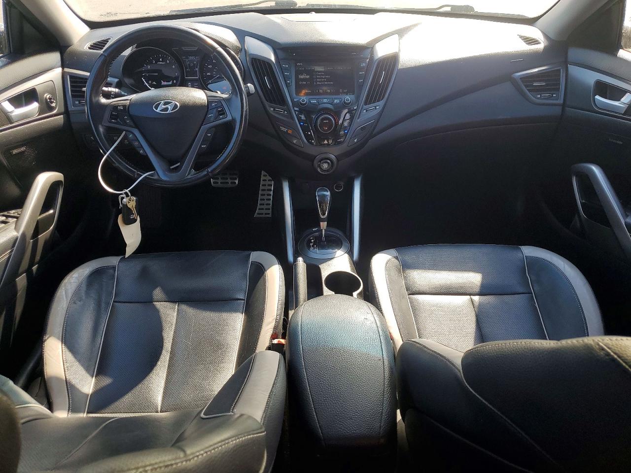 2015 Hyundai Veloster Turbo Black vin: KMHTC6AE4FU222684